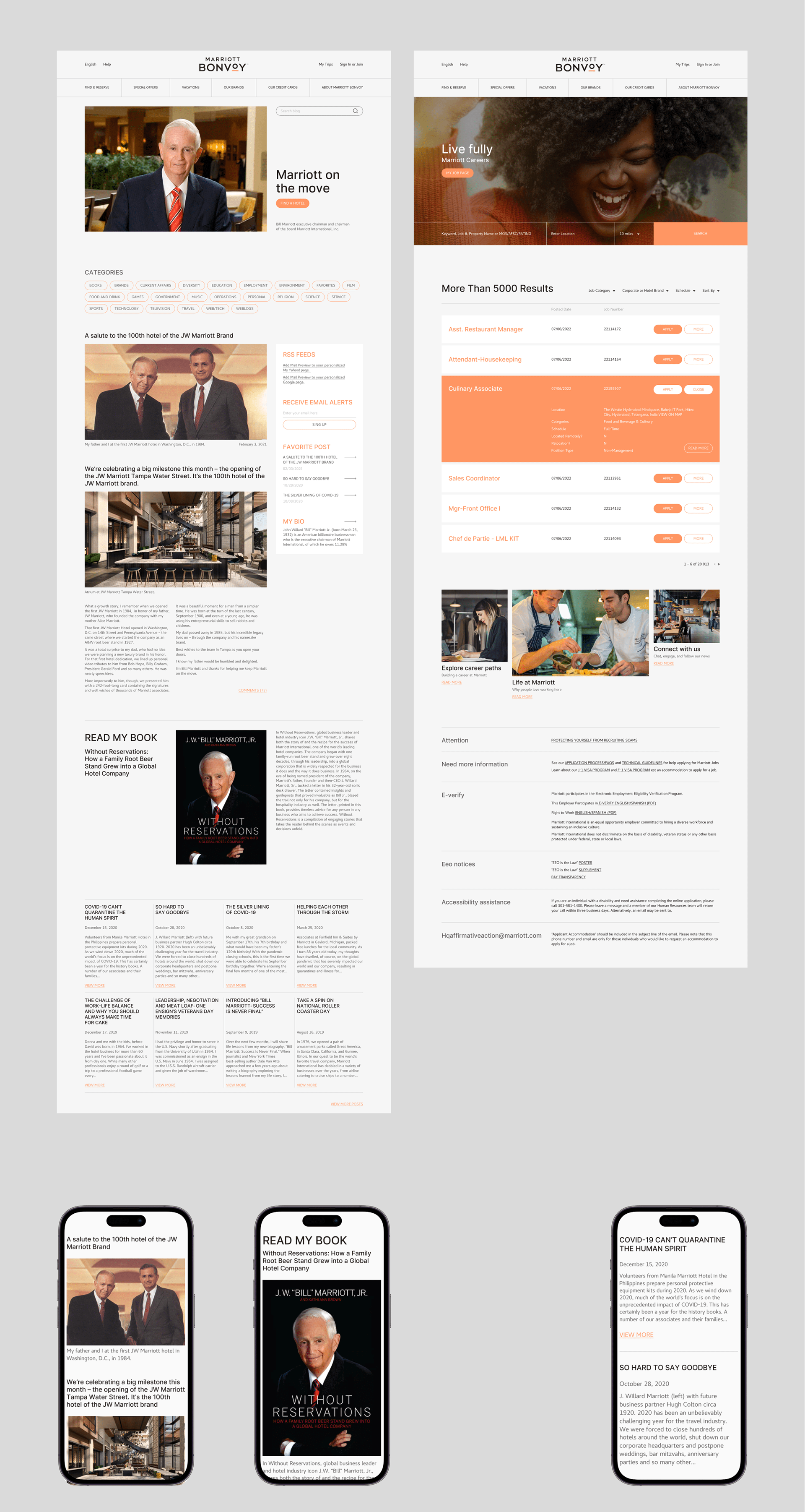 Corporate website concept Marriott Bonvoy — Изображение №6 — Интерфейсы на Dprofile
