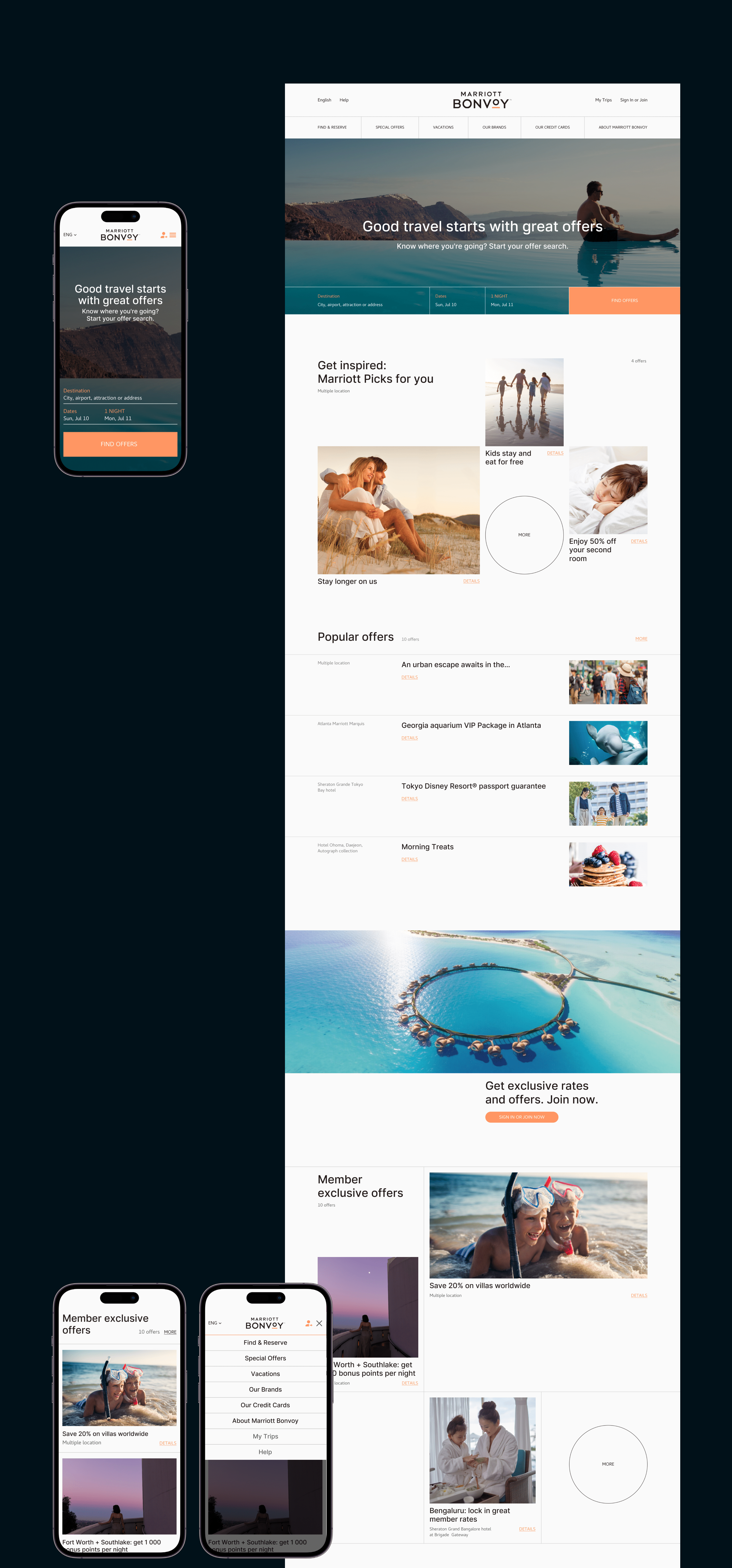 Corporate website concept Marriott Bonvoy — Изображение №4 — Интерфейсы на Dprofile