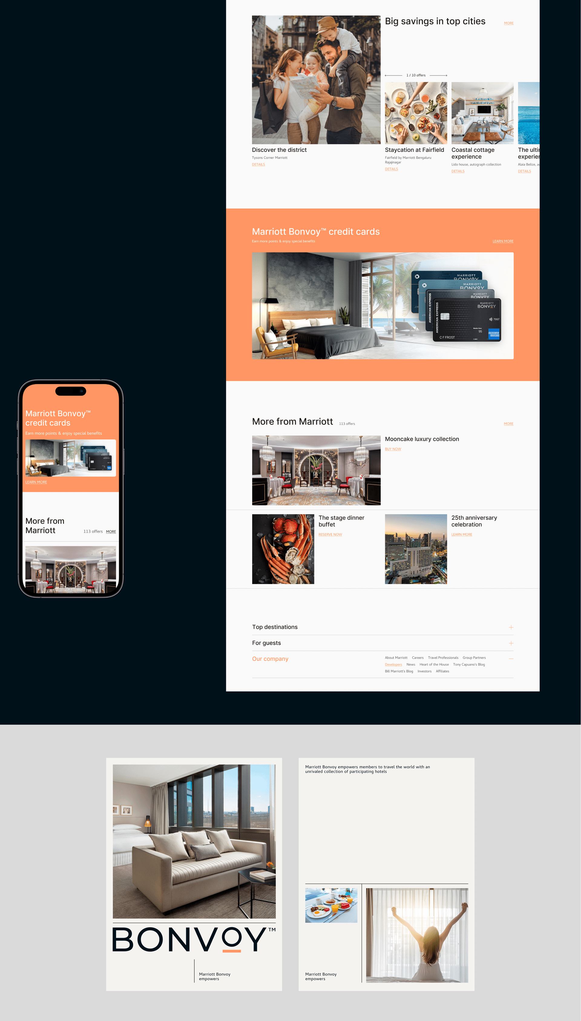 Corporate website concept Marriott Bonvoy — Изображение №5 — Интерфейсы на Dprofile
