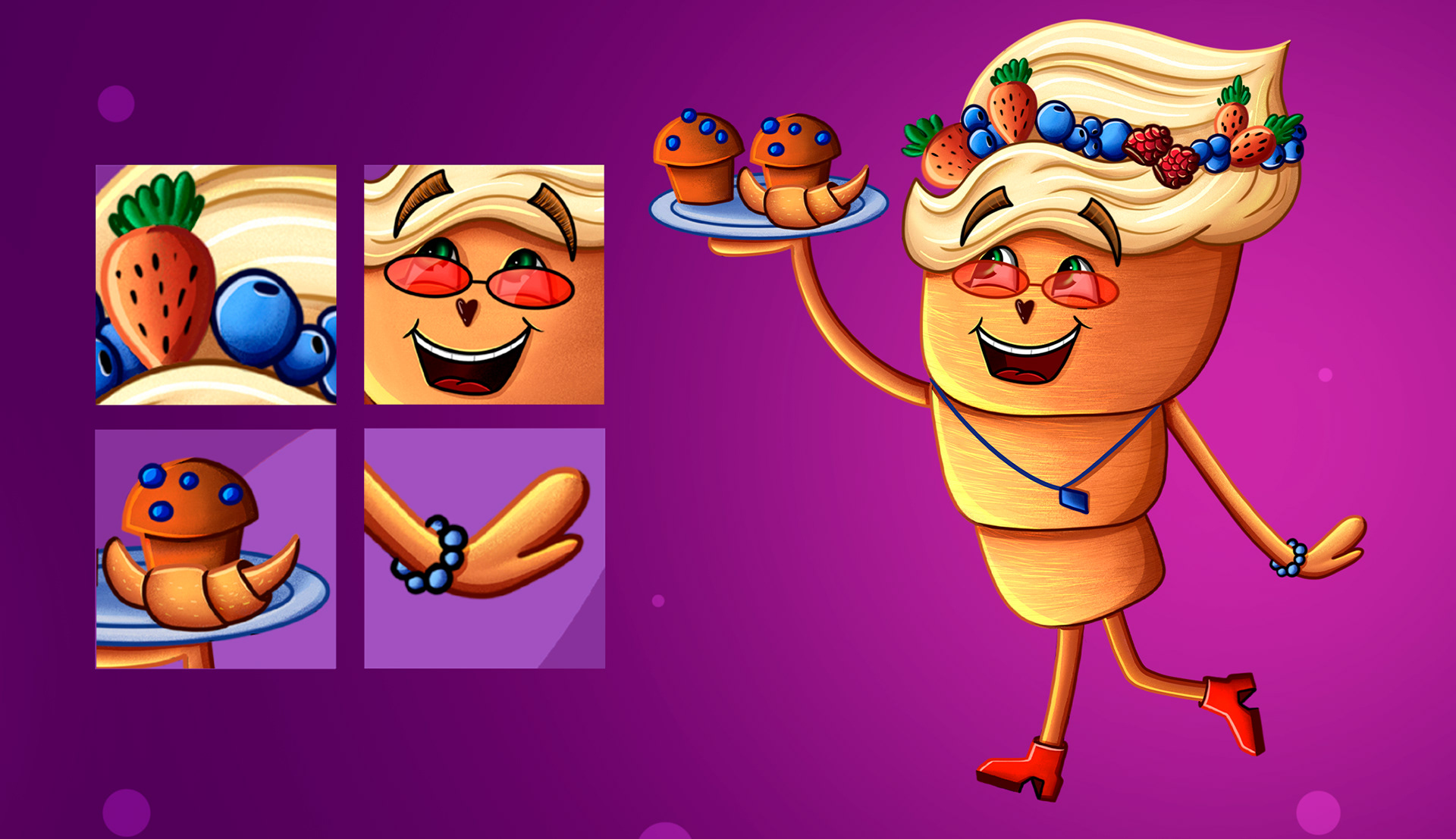 Бренд-персонаж для кондитерской — Изображение №7 — Иллюстрация на Dprofile