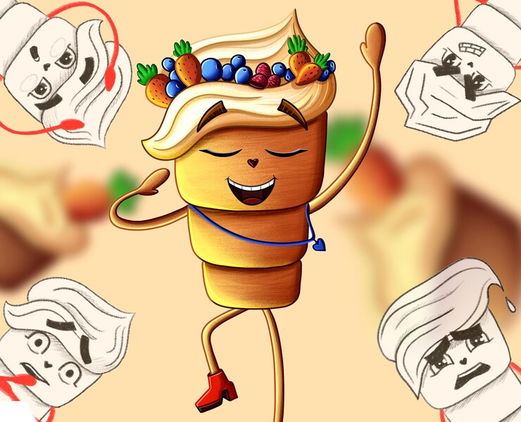 Бренд-персонаж для кондитерской — Иллюстрация на Dprofile