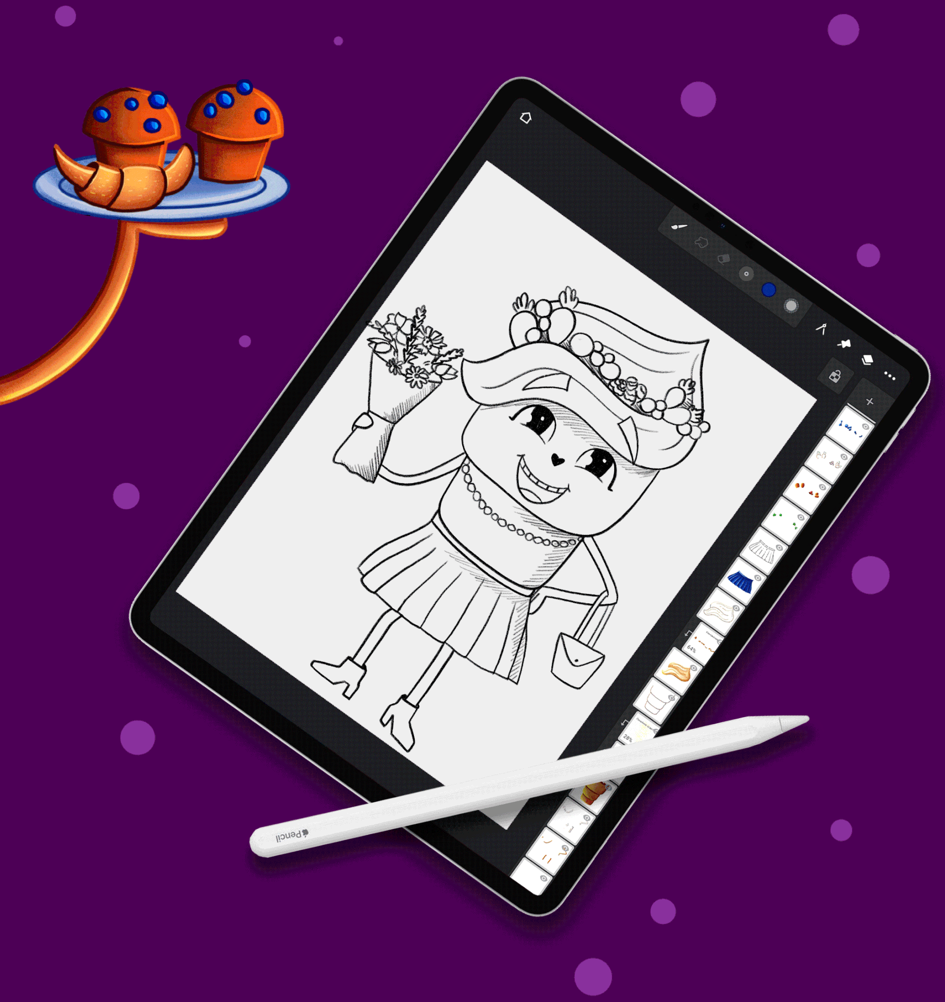 Бренд-персонаж для кондитерской — Изображение №5 — Иллюстрация на Dprofile