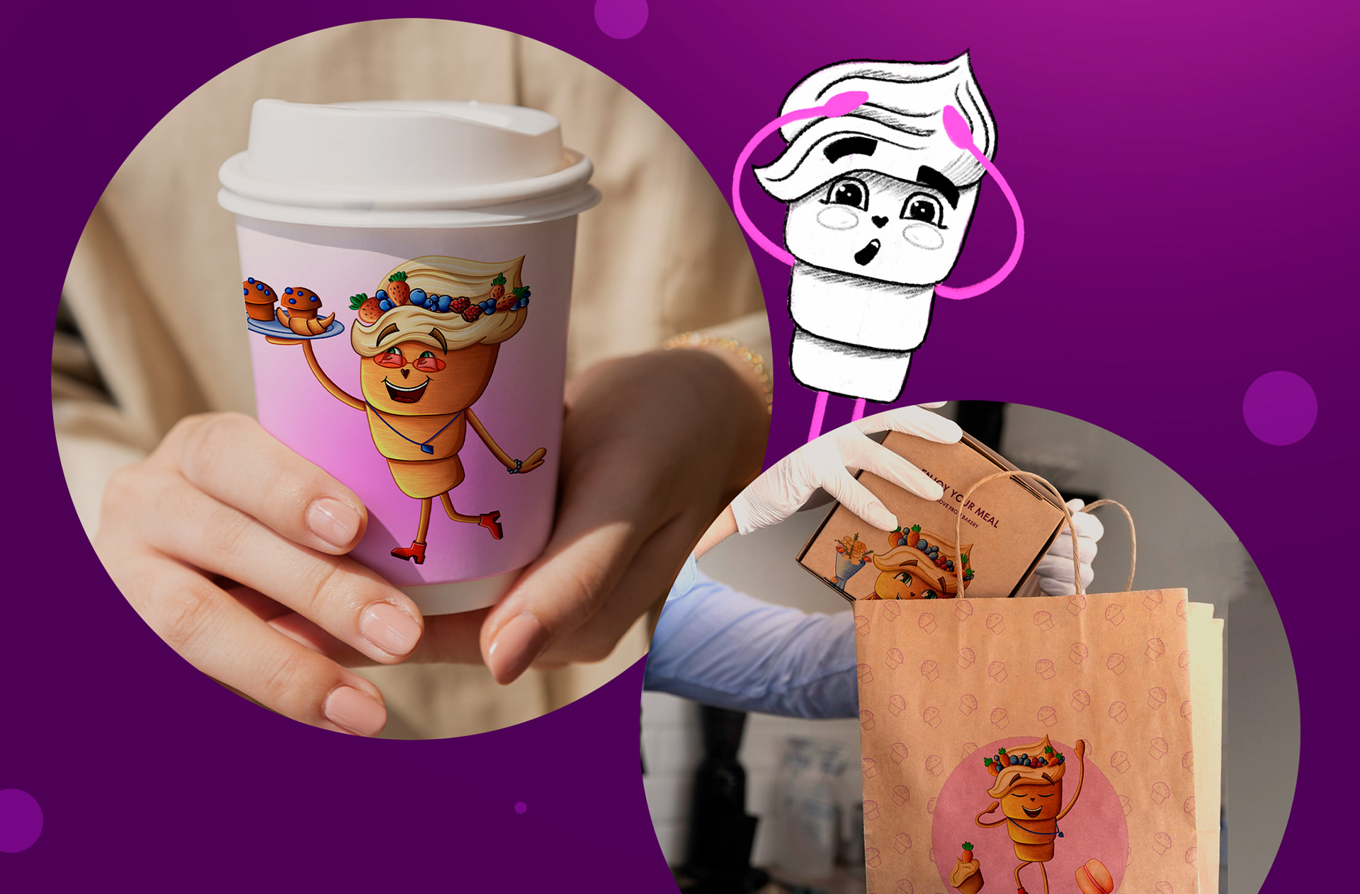 Бренд-персонаж для кондитерской — Изображение №8 — Иллюстрация на Dprofile