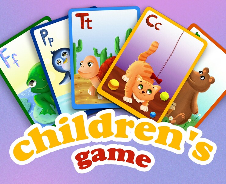 Детская азбука — Иллюстрация на Dprofile