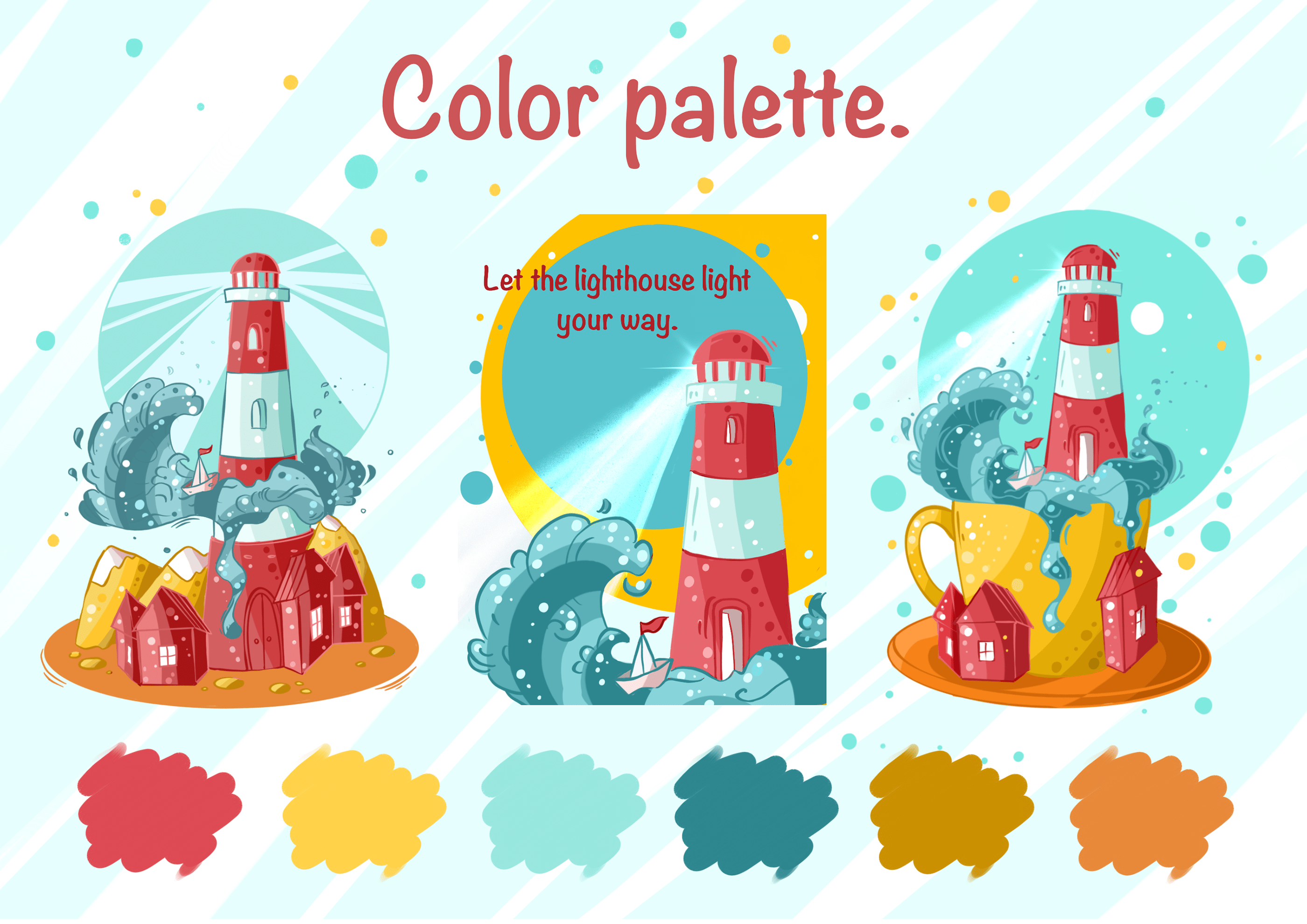 Invitation cards for a sea party. — Изображение №5 — Иллюстрация на Dprofile