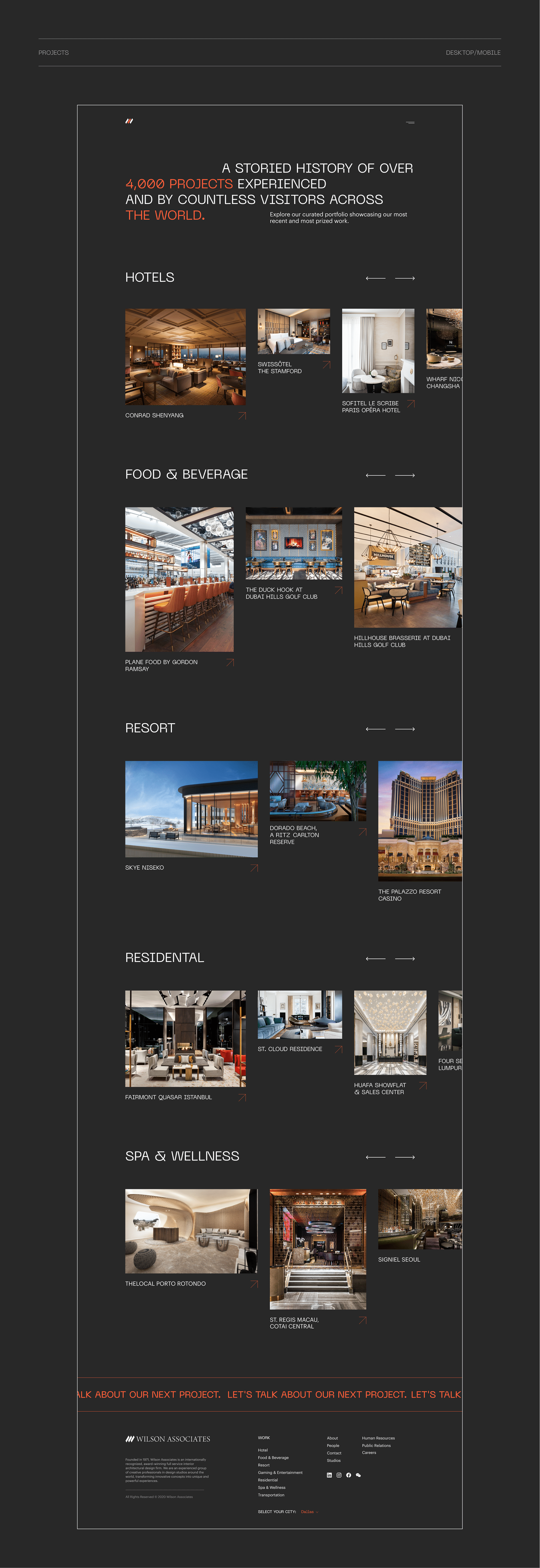 Wilson Associates | Interior Agency — Изображение №7 — Интерфейсы на Dprofile