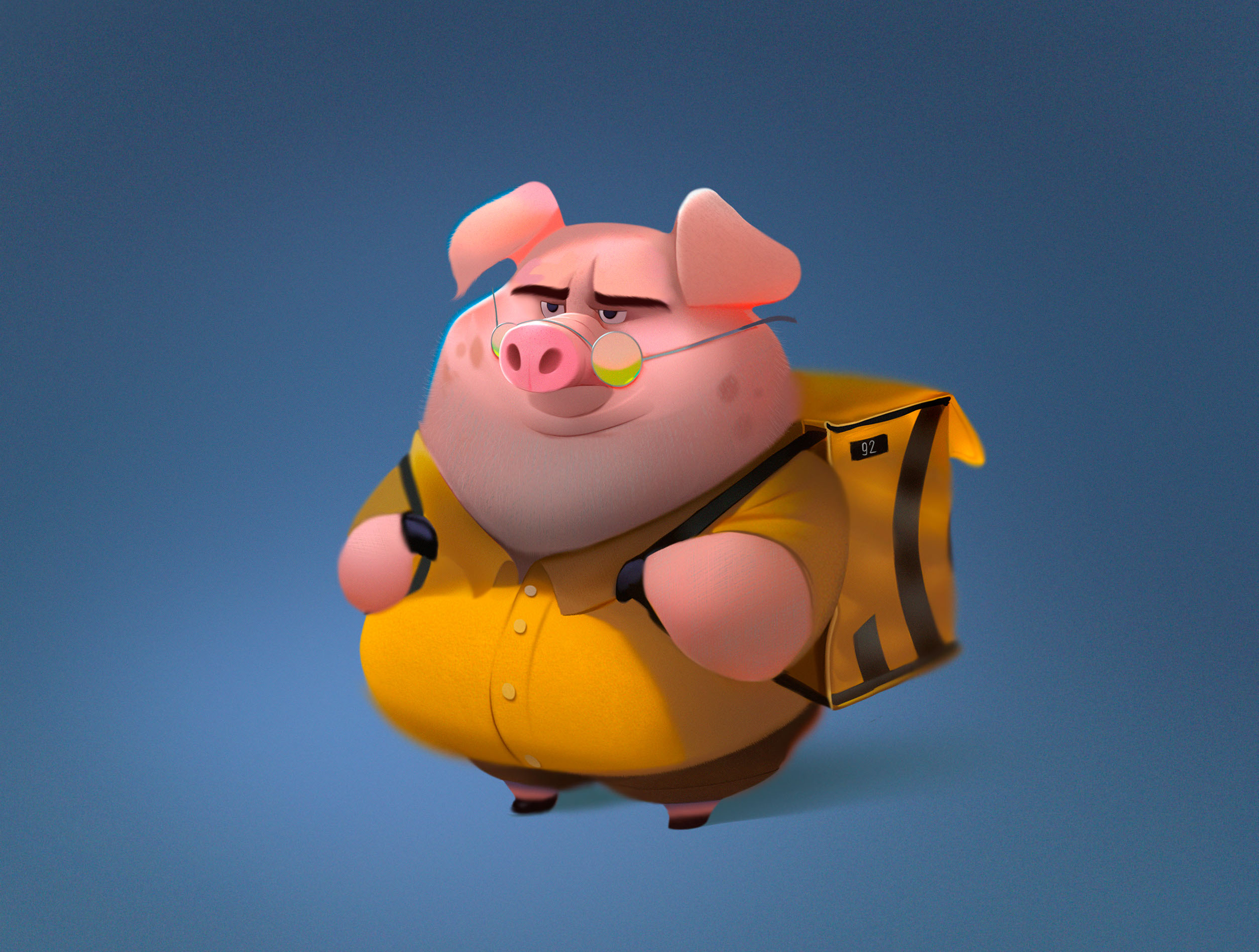 Yandex delivery. Cute animals. — Изображение №3 — Иллюстрация на Dprofile