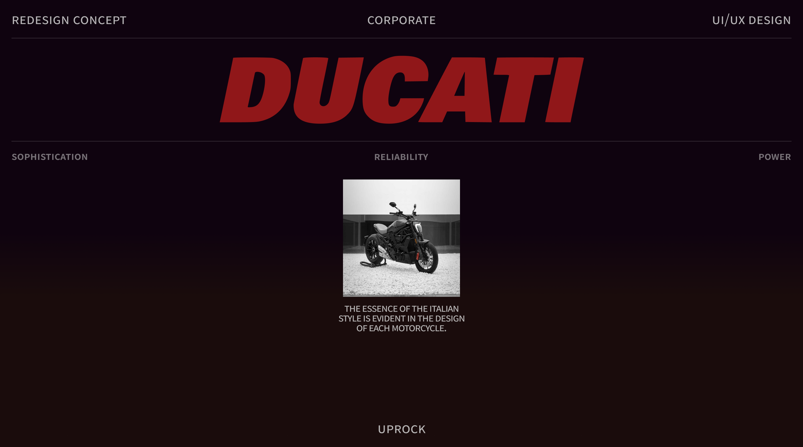 DUCATI | Corporate Website Redesign — Изображение №1 — Интерфейсы на Dprofile