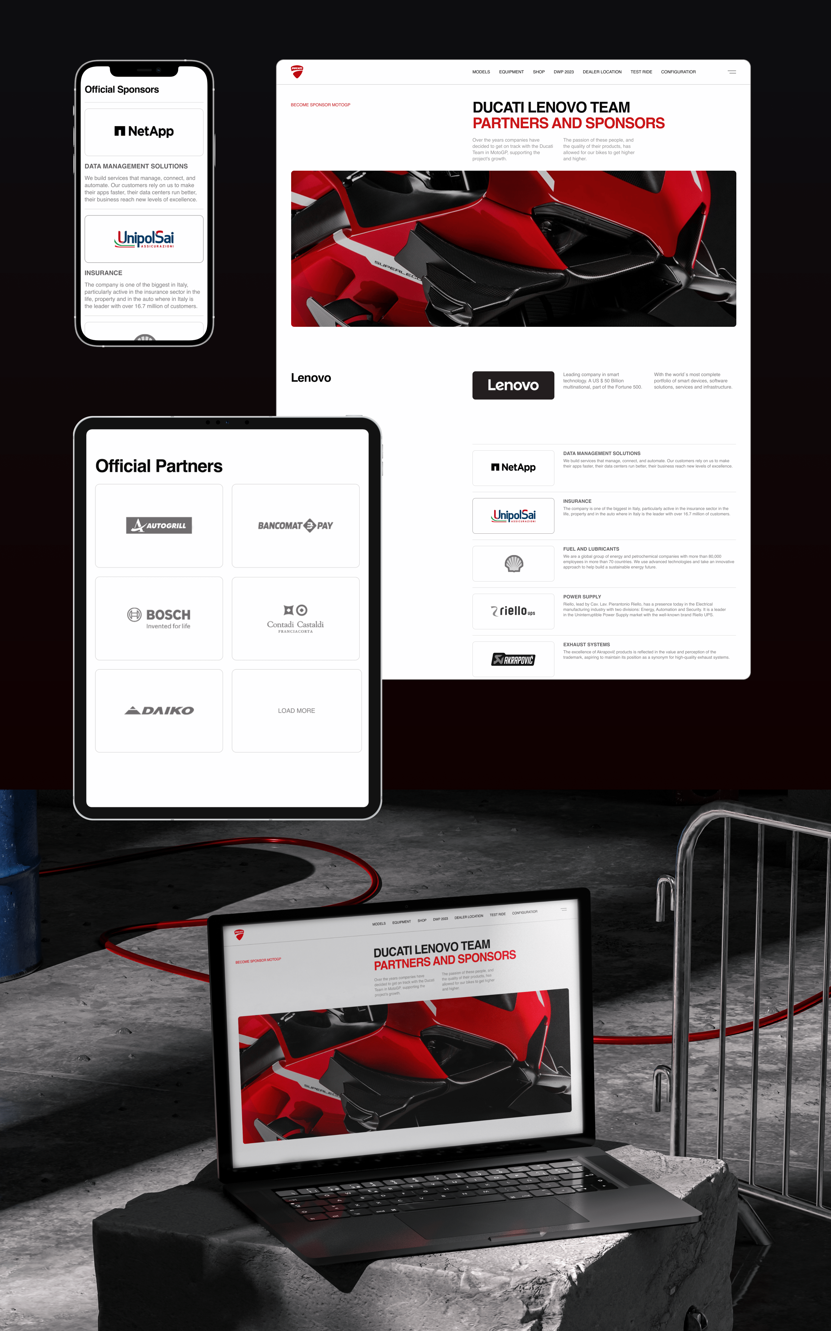 DUCATI | Corporate Website Redesign — Изображение №7 — Интерфейсы на Dprofile