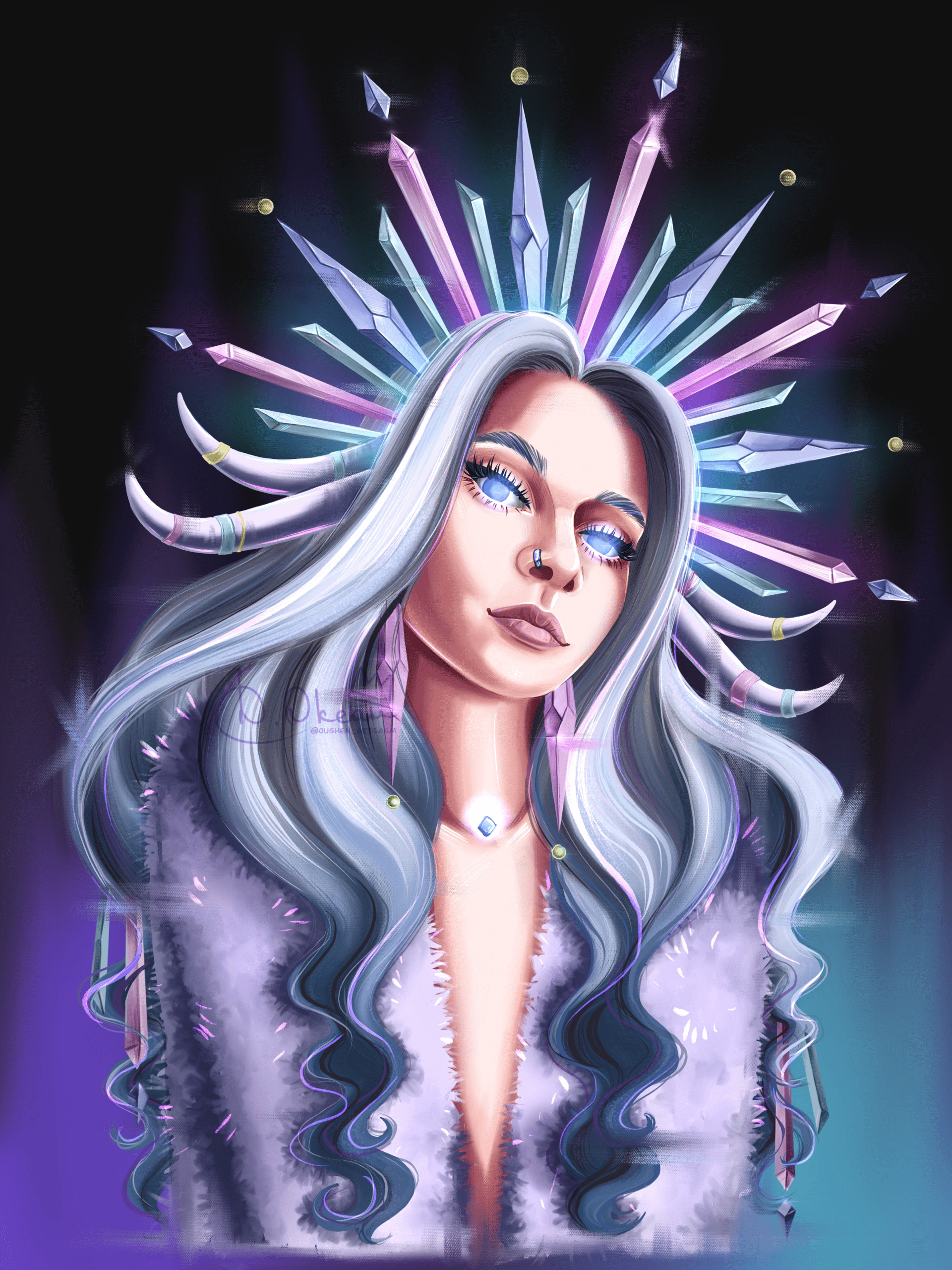 Ocean Girl | NFT-коллекция — Изображение №4 — Иллюстрация на Dprofile
