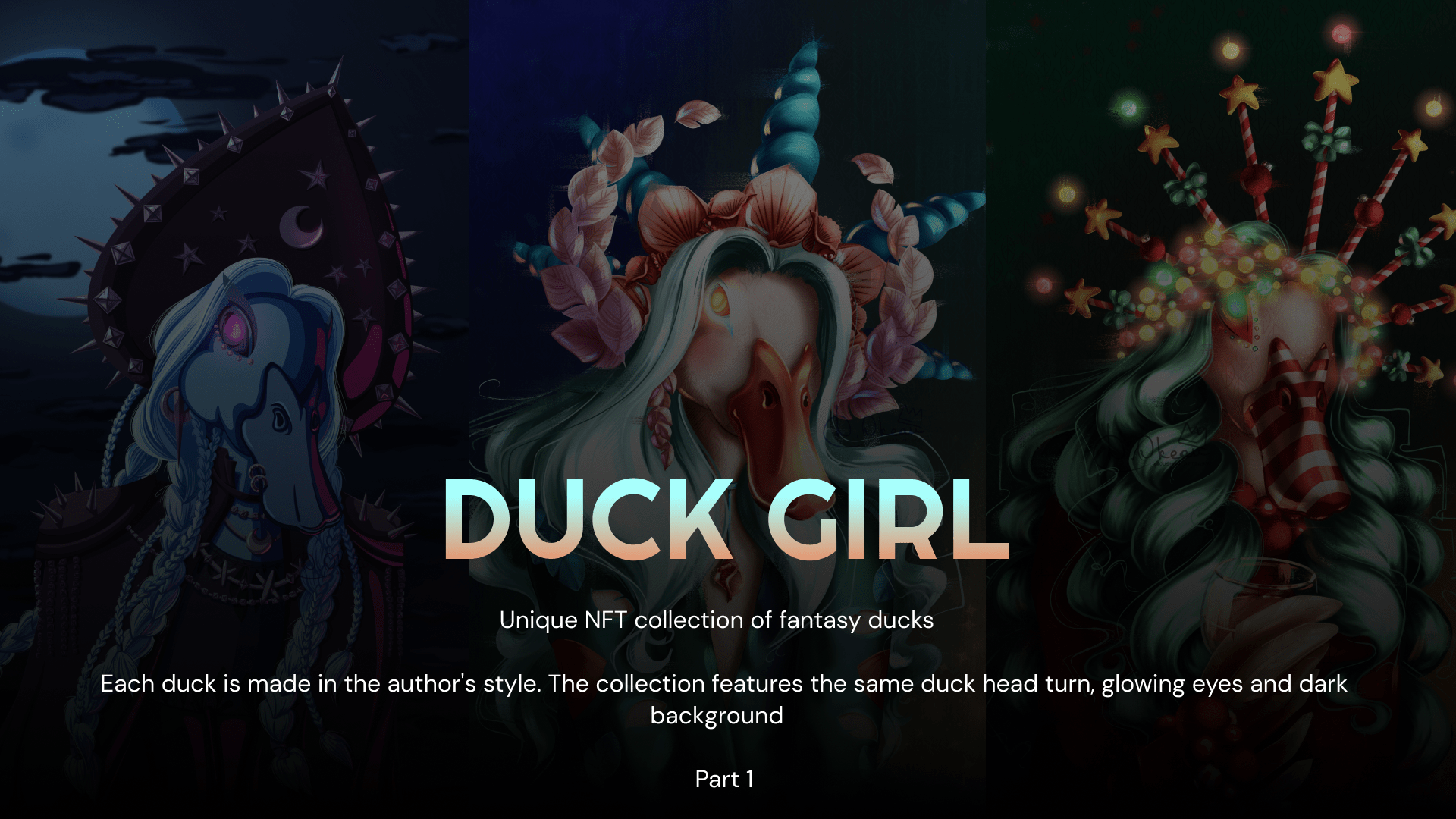 Duck Girl | NFT-коллекция — Изображение №1 — Иллюстрация на Dprofile
