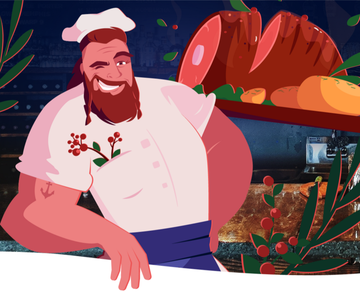 Вооруженные повара. Дизайн персонажей для гастробара — Брендинг, Иллюстрация на Dprofile
