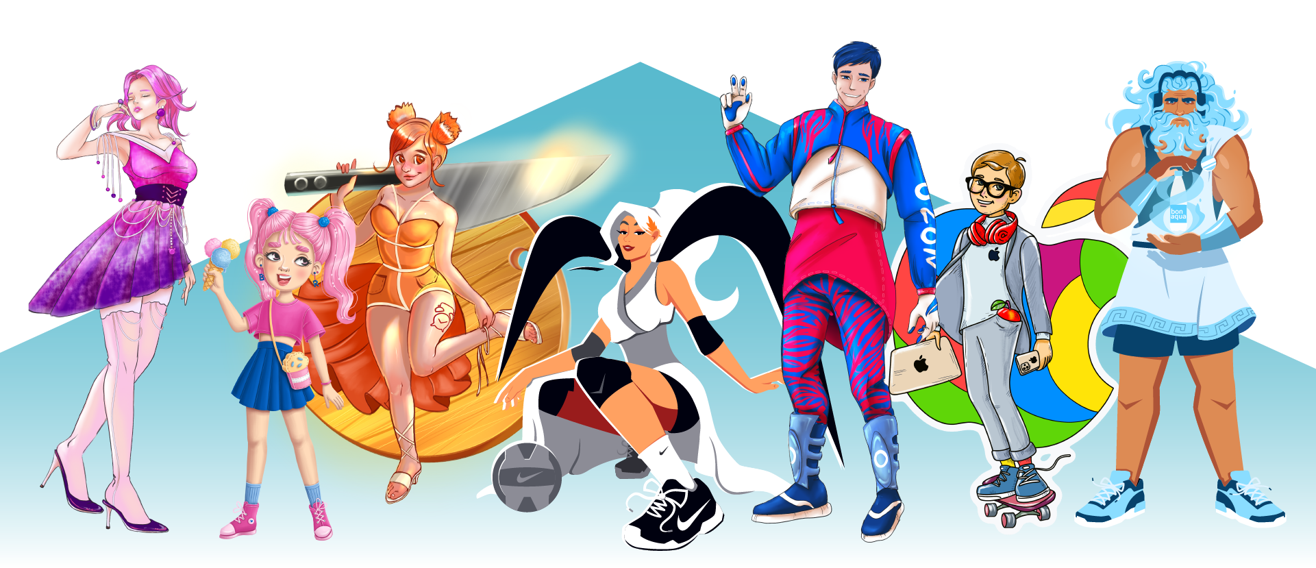 Хуманизация брендов. Дизайн персонажей — Изображение №10 — Иллюстрация на Dprofile