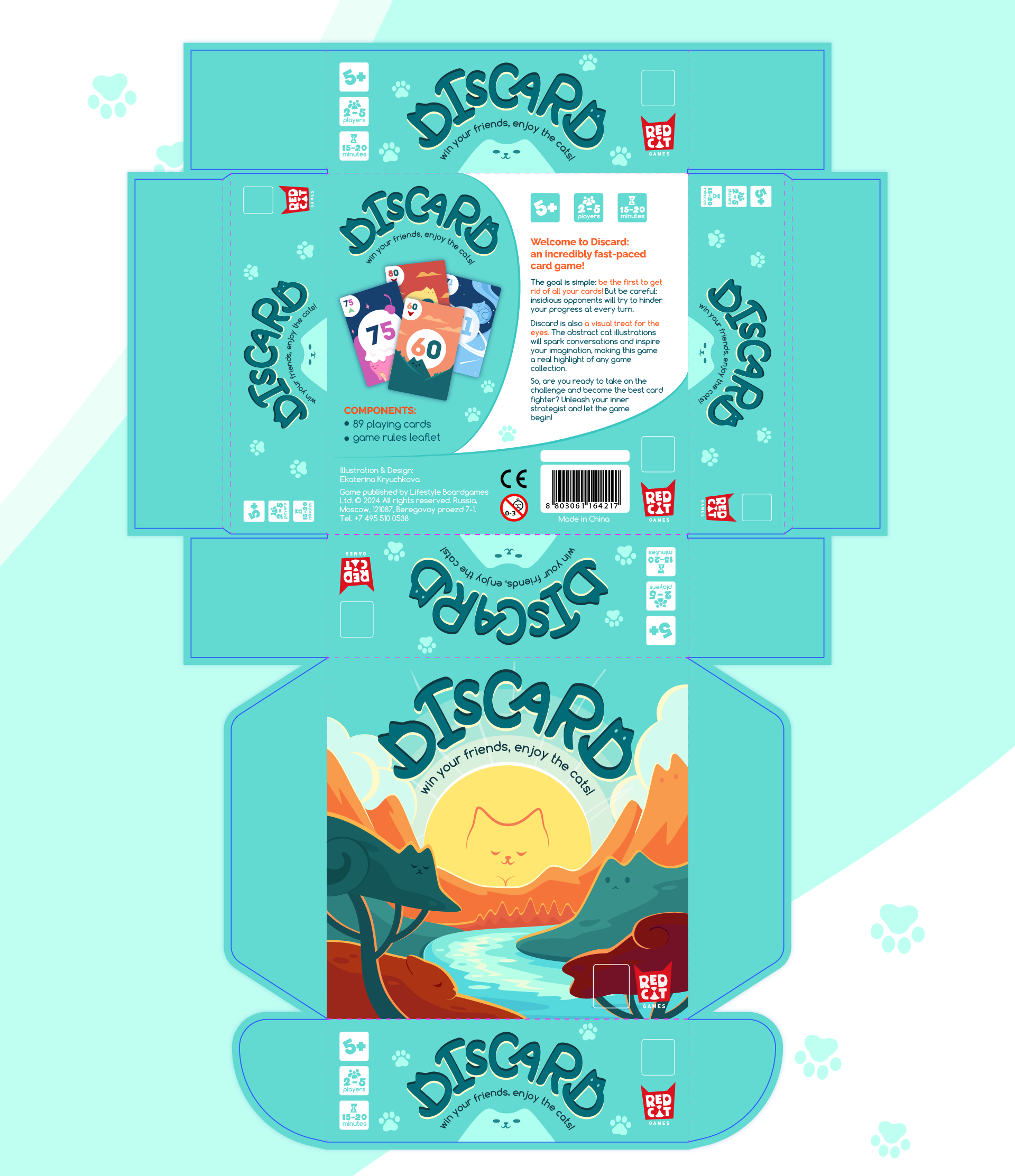 Настольная игра Discard. Иллюстрация и дизайн карточной игры — Изображение №8 — Брендинг, Иллюстрация на Dprofile