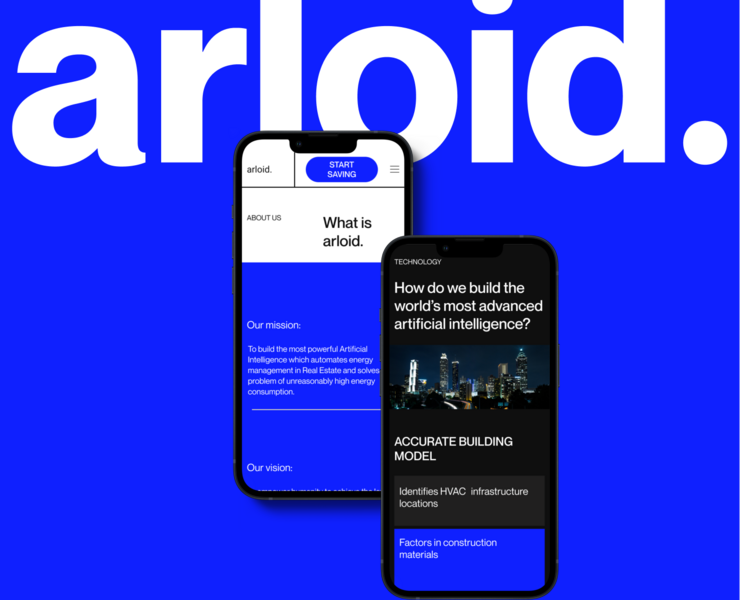 Arloid - Corporate website redesign на Dprofile