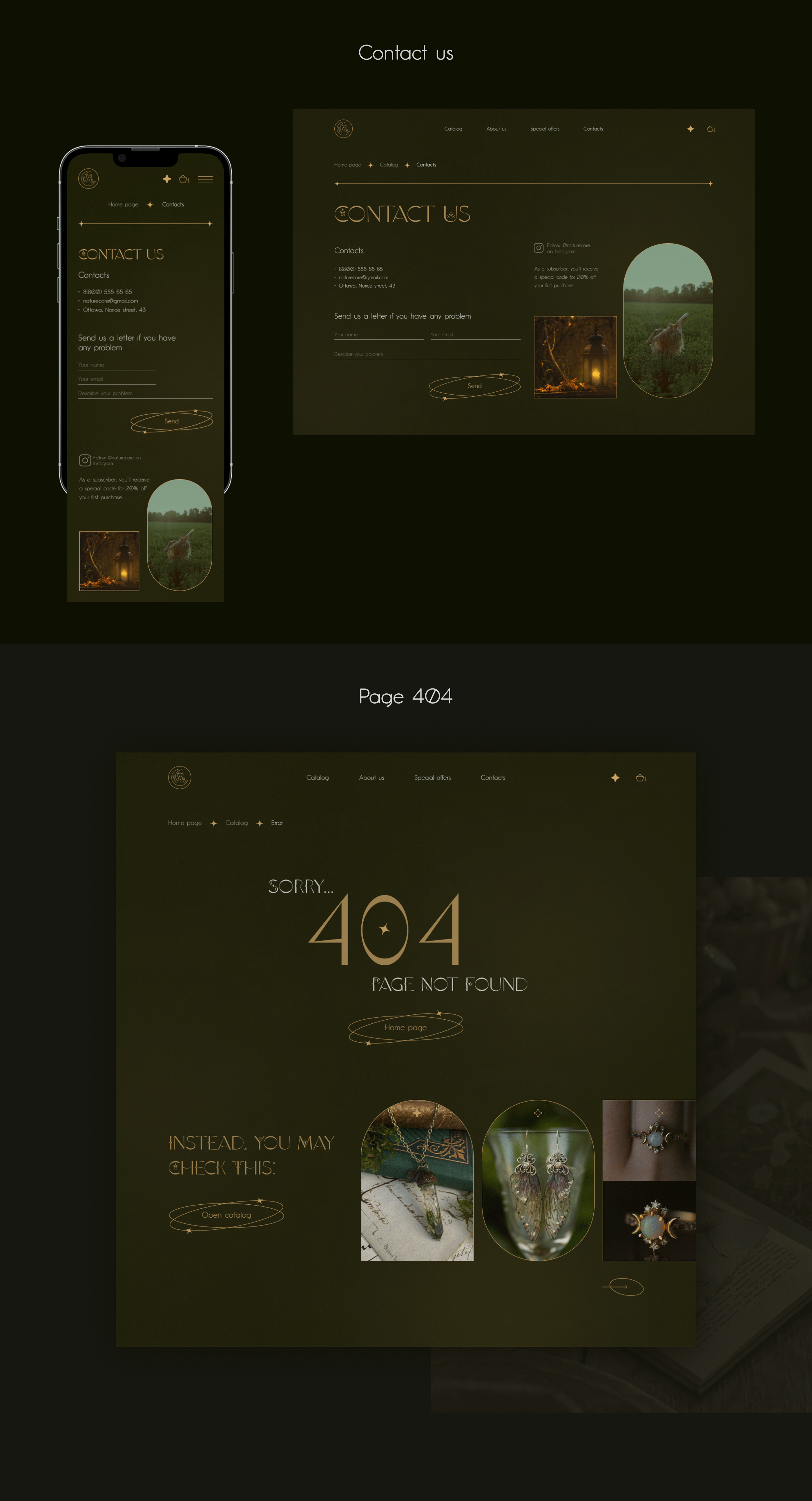 Jewelry store concept — Изображение №7 — Интерфейсы на Dprofile