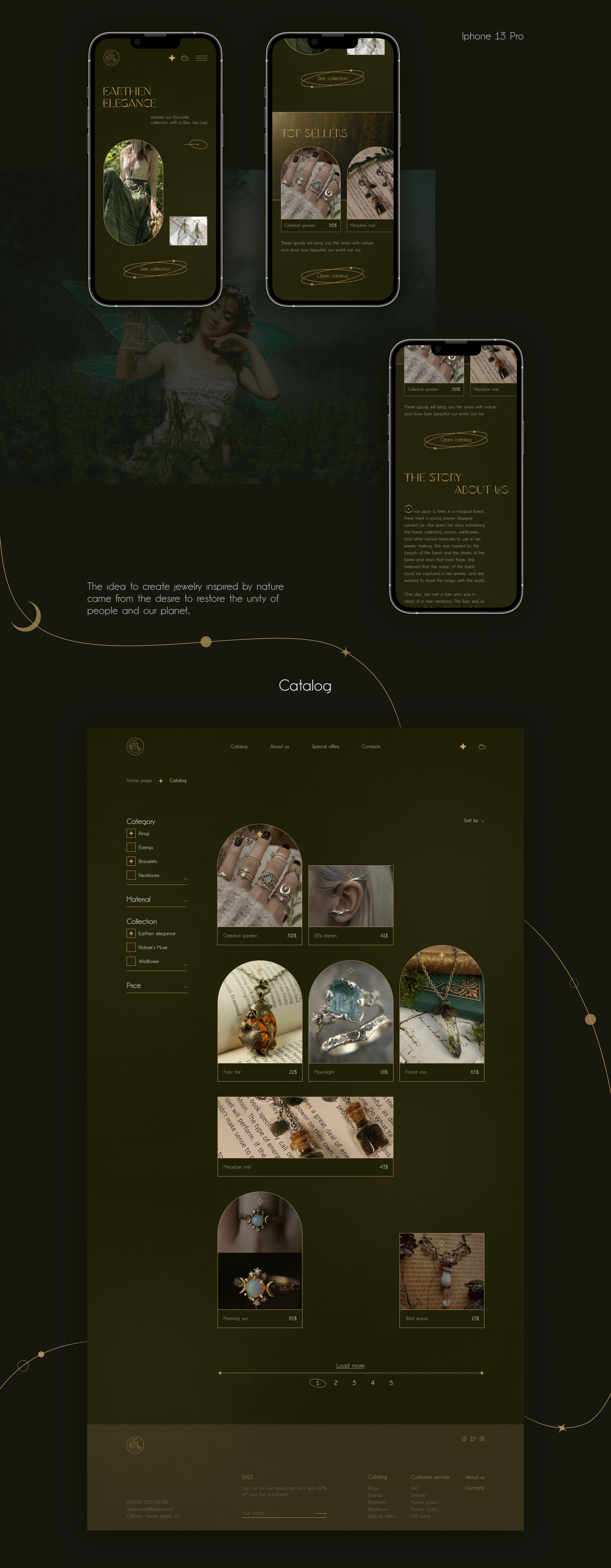 Jewelry store concept — Изображение №4 — Интерфейсы на Dprofile