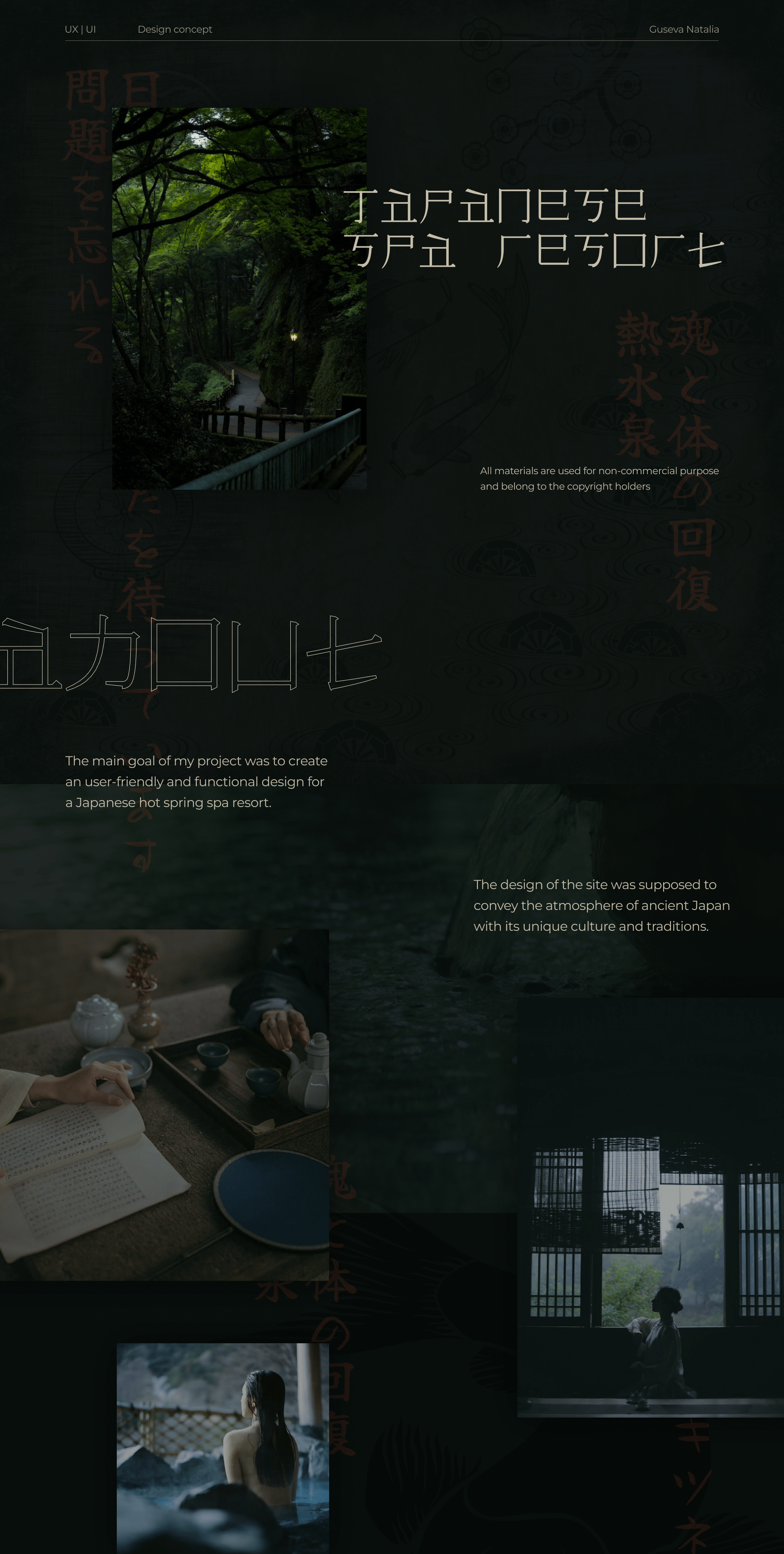 Concept for Japanese SPA resort — Изображение №1 — Интерфейсы на Dprofile