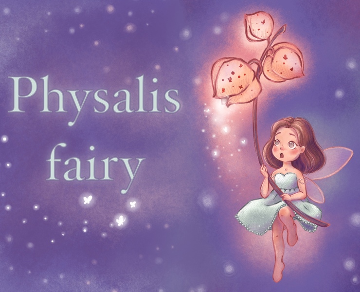 Fairy with winter cherry — Брендинг, Иллюстрация на Dprofile