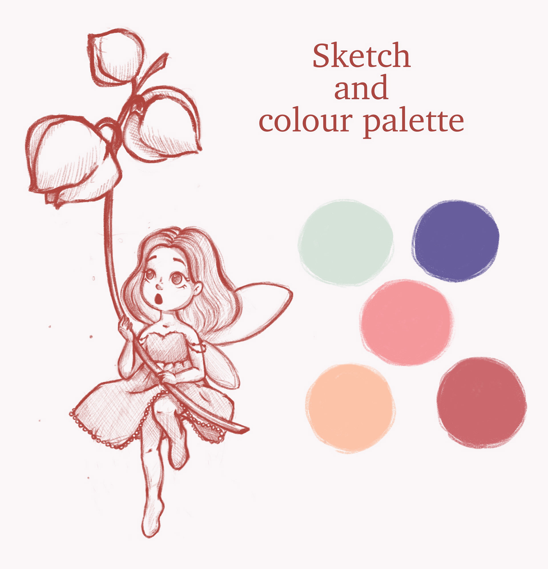 Fairy with winter cherry — Изображение №2 — Брендинг, Иллюстрация на Dprofile