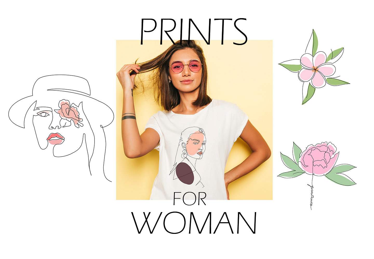 One line collection prints/ Принты на футболки — Изображение №3 — Брендинг, Иллюстрация на Dprofile