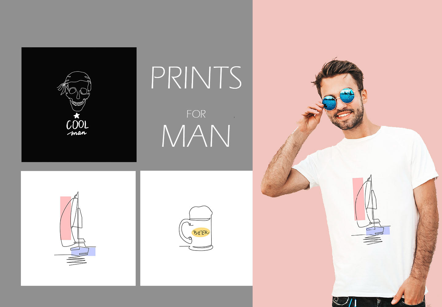 One line collection prints/ Принты на футболки — Изображение №5 — Брендинг, Иллюстрация на Dprofile
