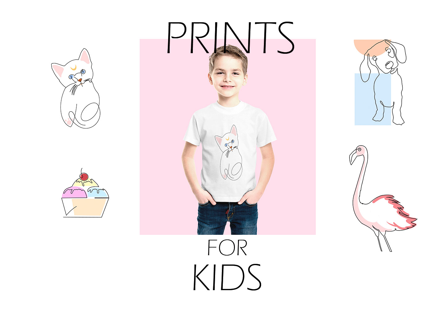 One line collection prints/ Принты на футболки — Изображение №7 — Брендинг, Иллюстрация на Dprofile