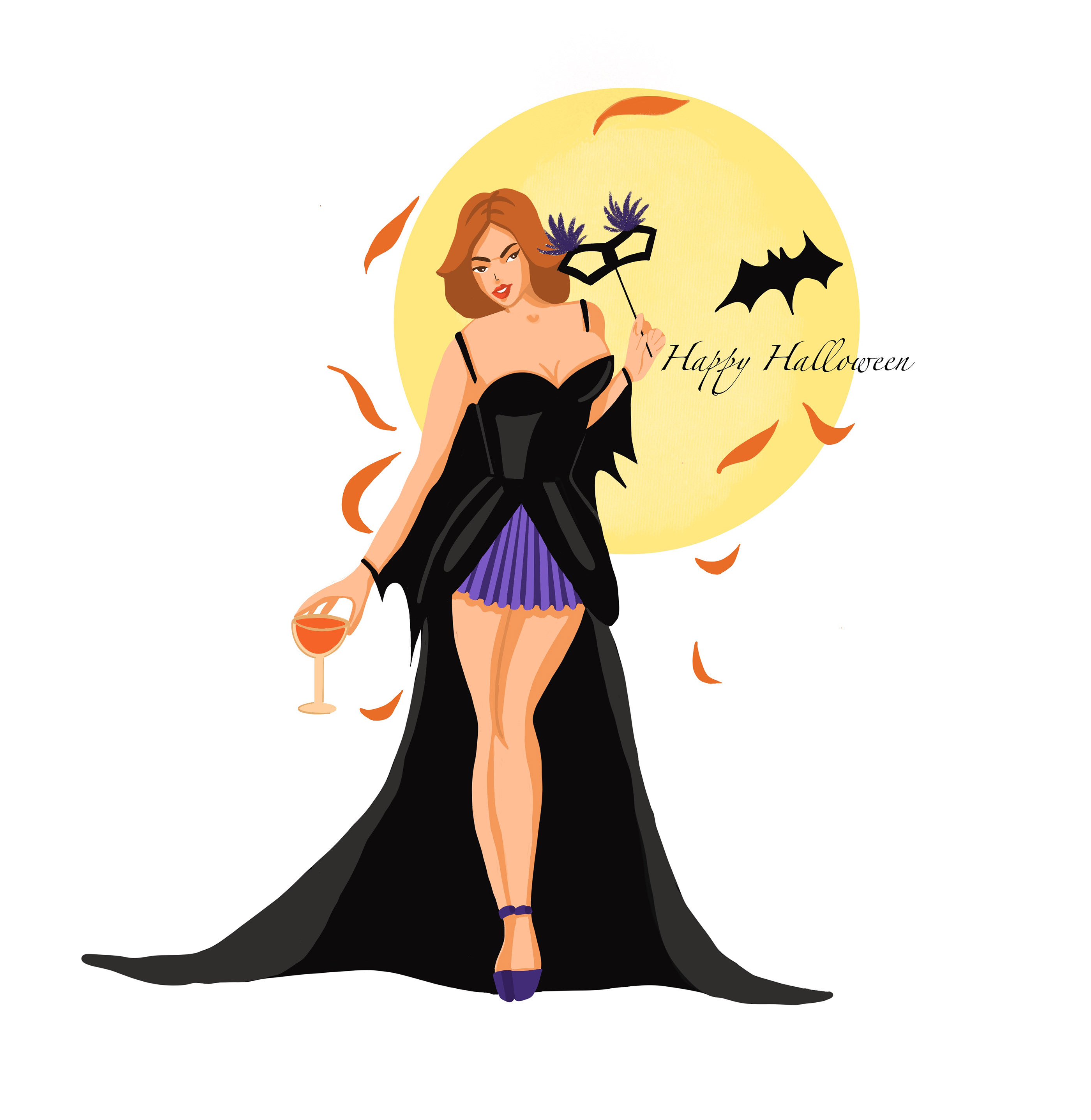Коллекция открыток на Хэллоуин/Set of Halloween's card — Изображение №3 — Иллюстрация, Графика на Dprofile
