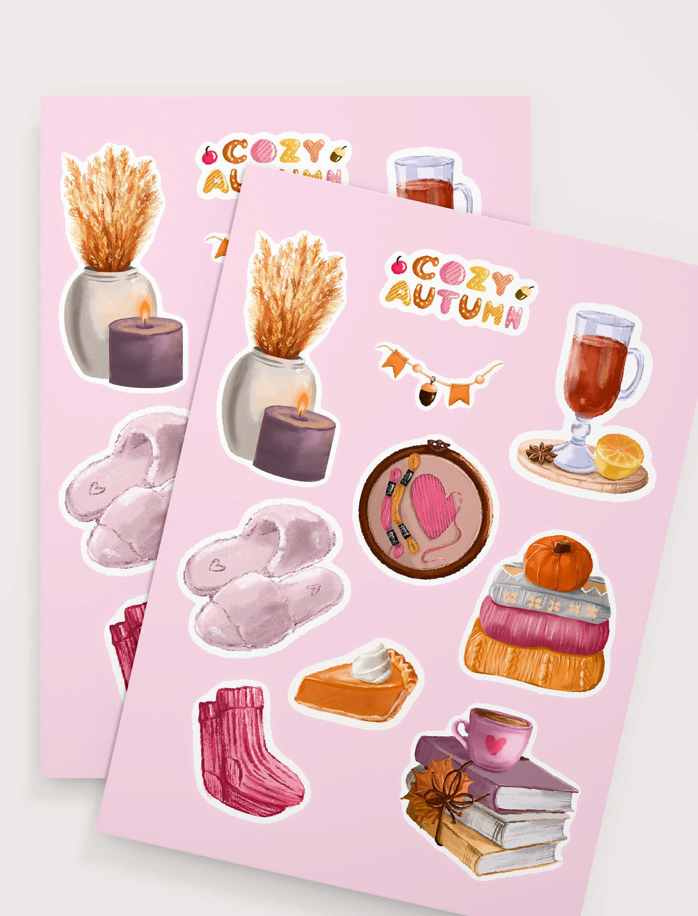 Stickerpack "Cozy Autumn"/ Стикерпак, стикеры — Изображение №7 — Иллюстрация, Графика на Dprofile