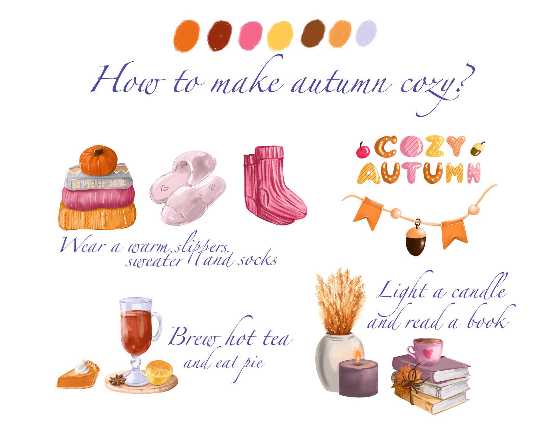 Stickerpack "Cozy Autumn"/ Стикерпак, стикеры — Изображение №4 — Иллюстрация, Графика на Dprofile