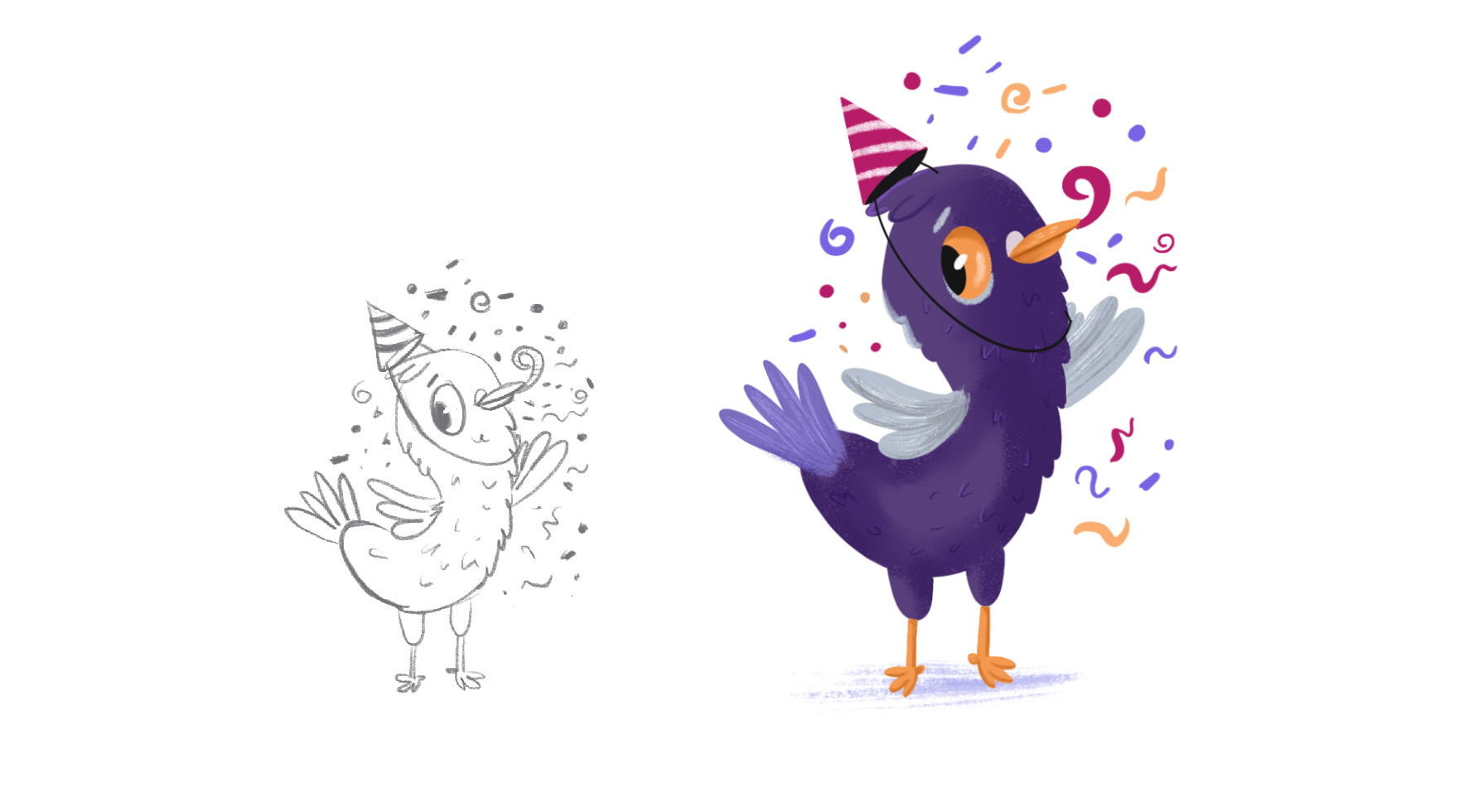 Стикерпак "Ugle Pigeon". Дизайн персонажа — Изображение №4 — Брендинг, Иллюстрация на Dprofile