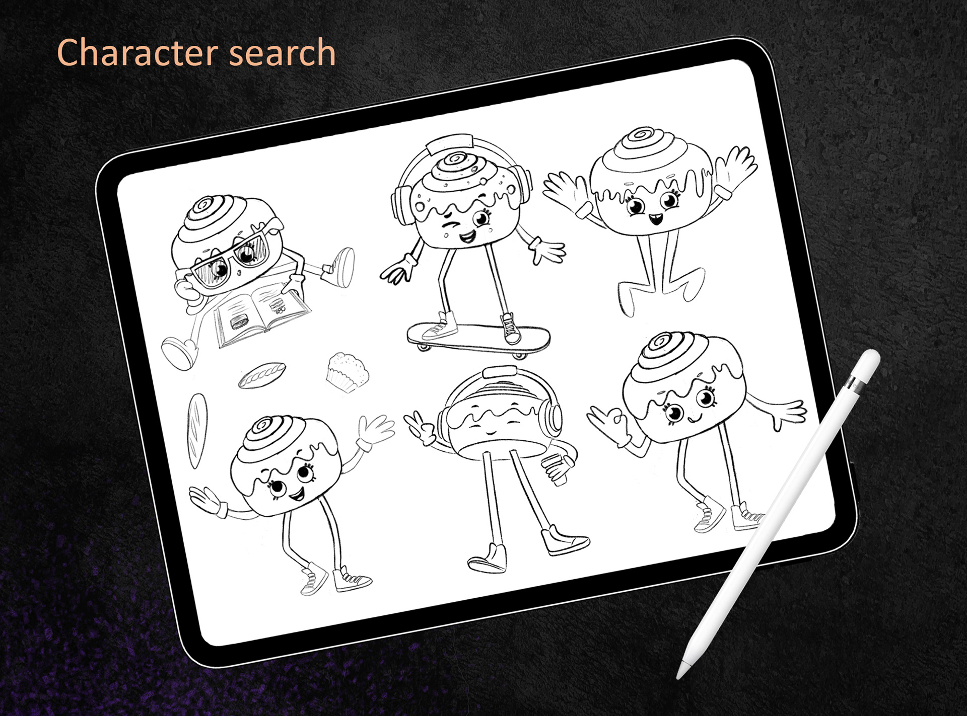 Character design for a bakery cafe — Изображение №2 — Брендинг, Иллюстрация на Dprofile