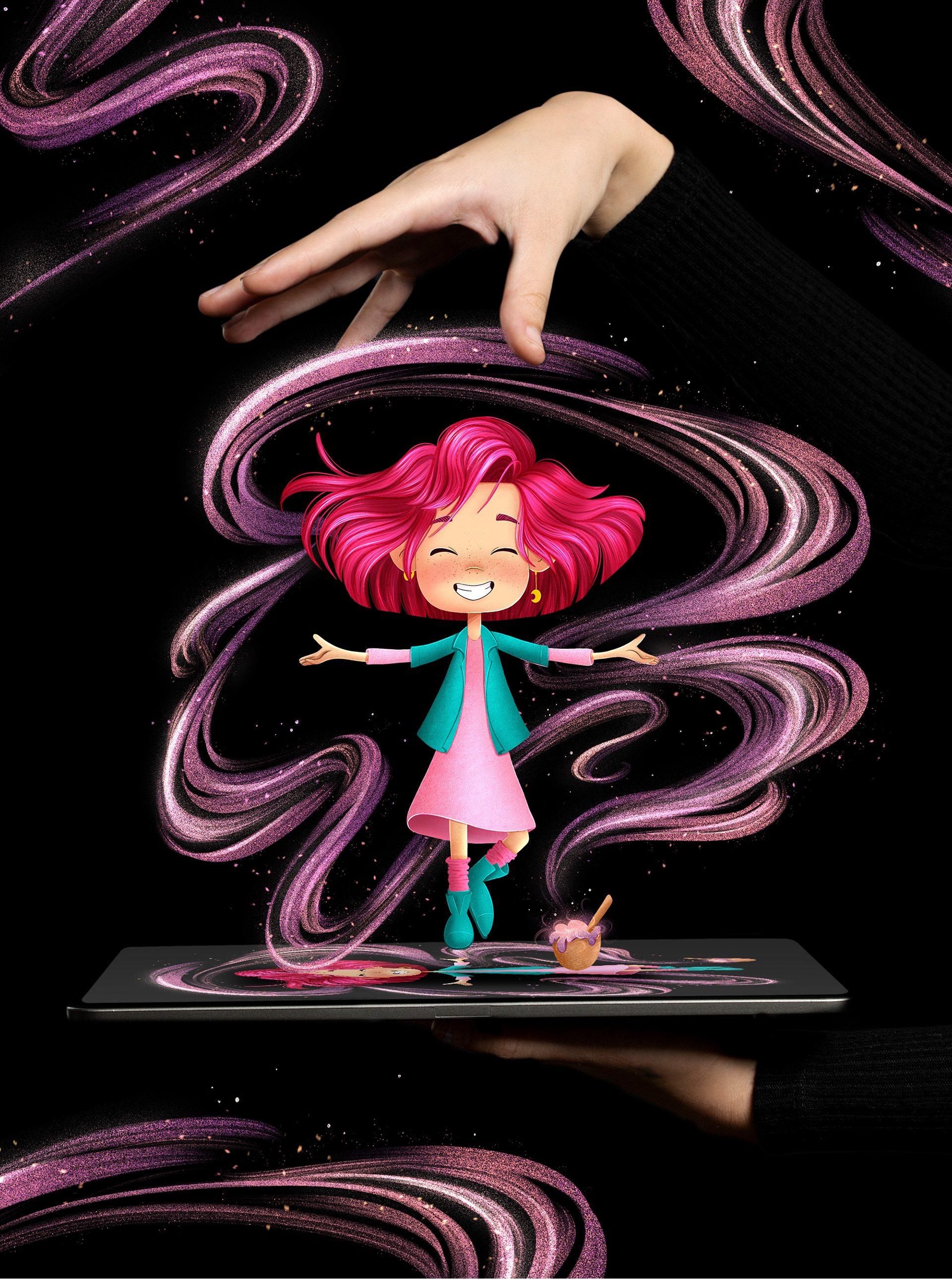 Brand character little sorceress Eli — Изображение №4 — Брендинг, Иллюстрация на Dprofile