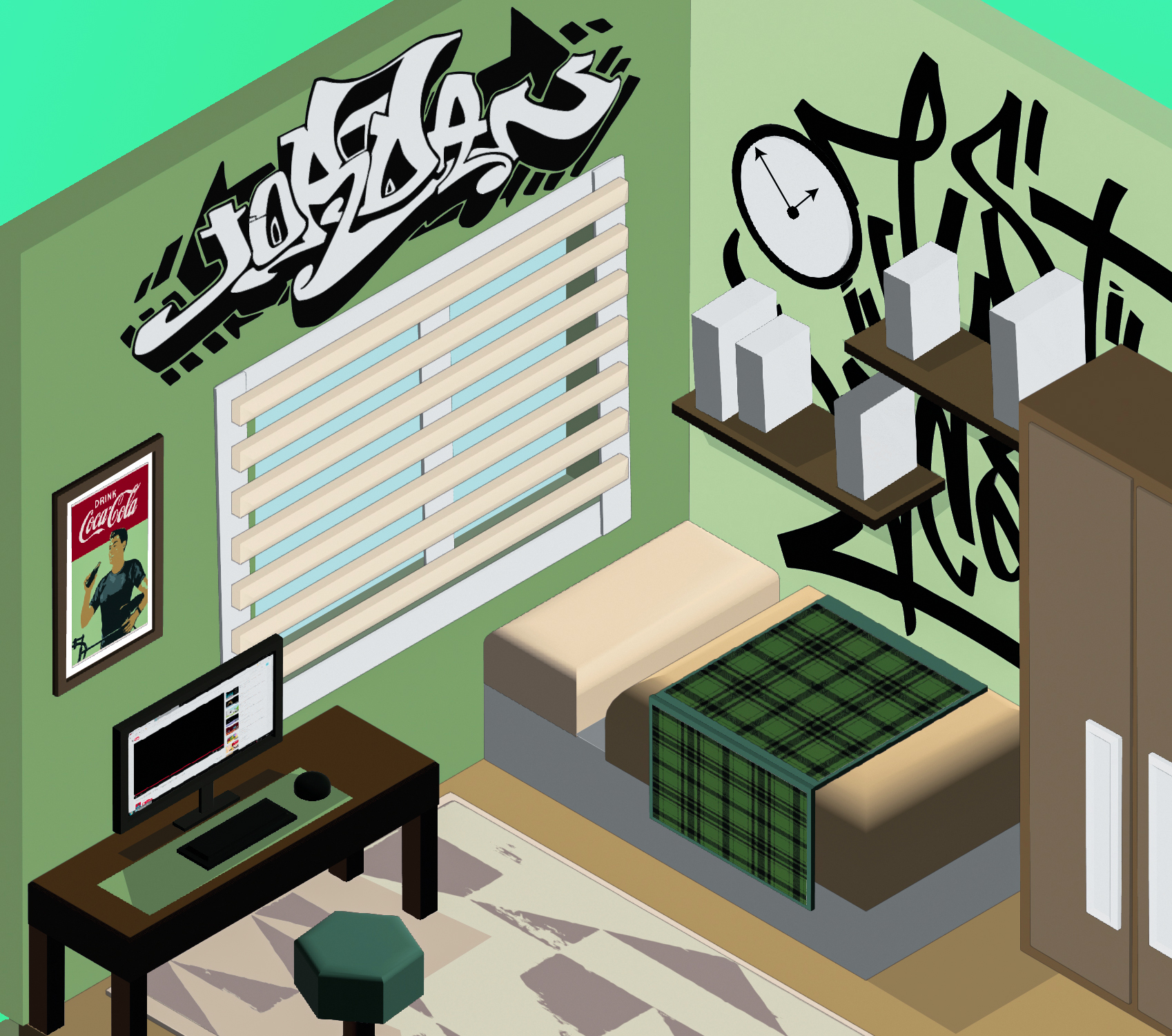 Skate room Style — Изображение №4 — Графика, 3D на Dprofile