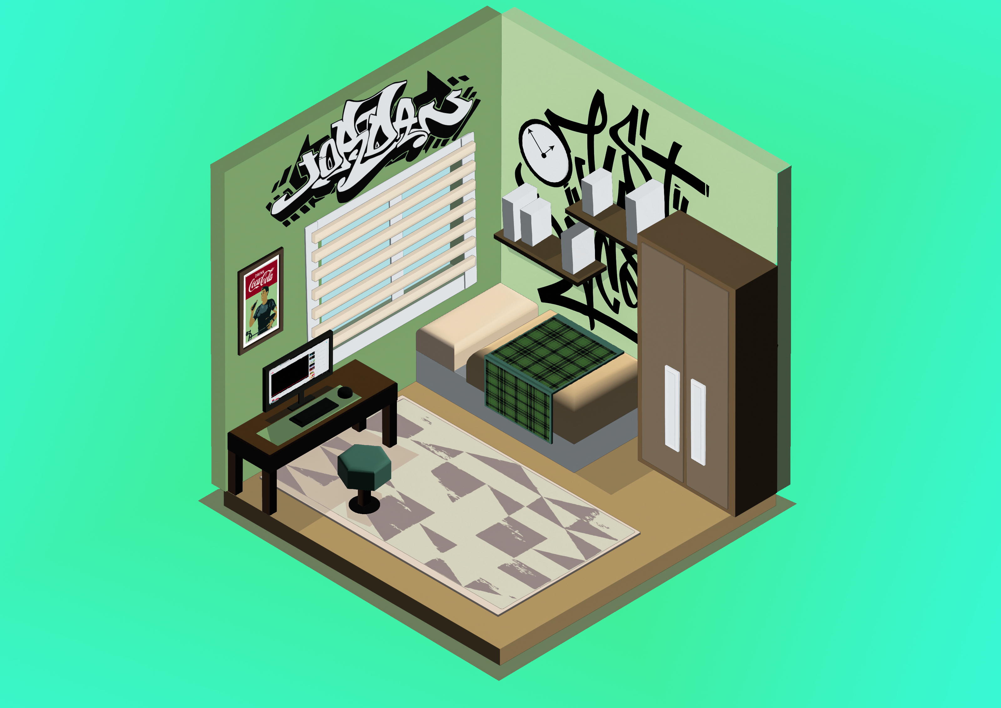 Skate room Style — Изображение №1 — Графика, 3D на Dprofile