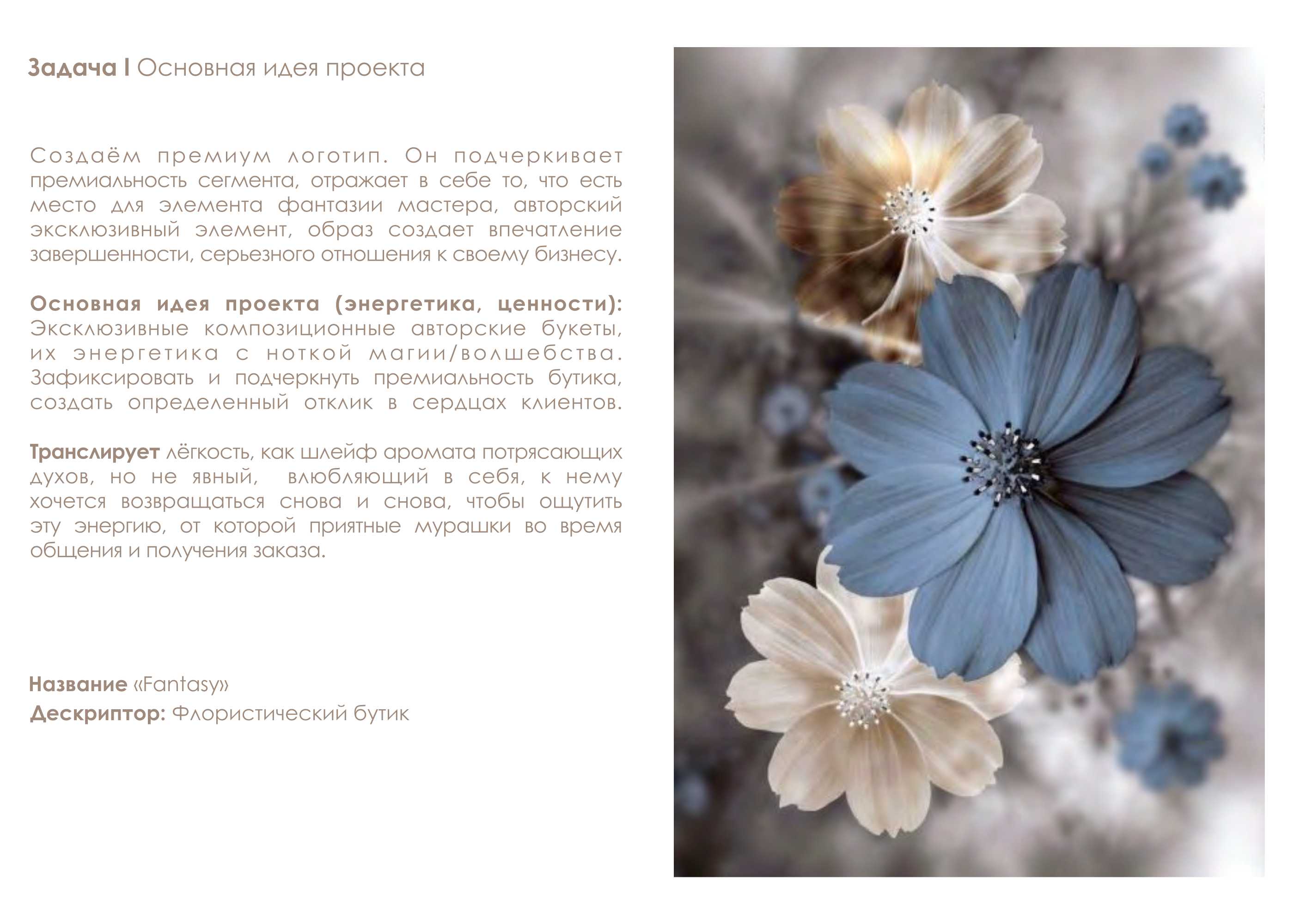 EANTASY l Разработка логотипа для студии флористики — Изображение №2 — Брендинг, Маркетинг на Dprofile