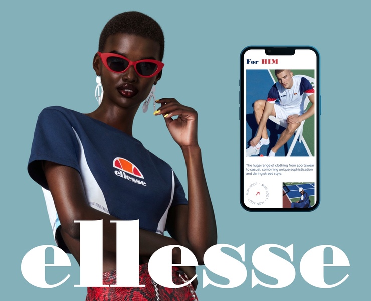 ellesse / e-commerce redesign concept — Интерфейсы, Графика на Dprofile