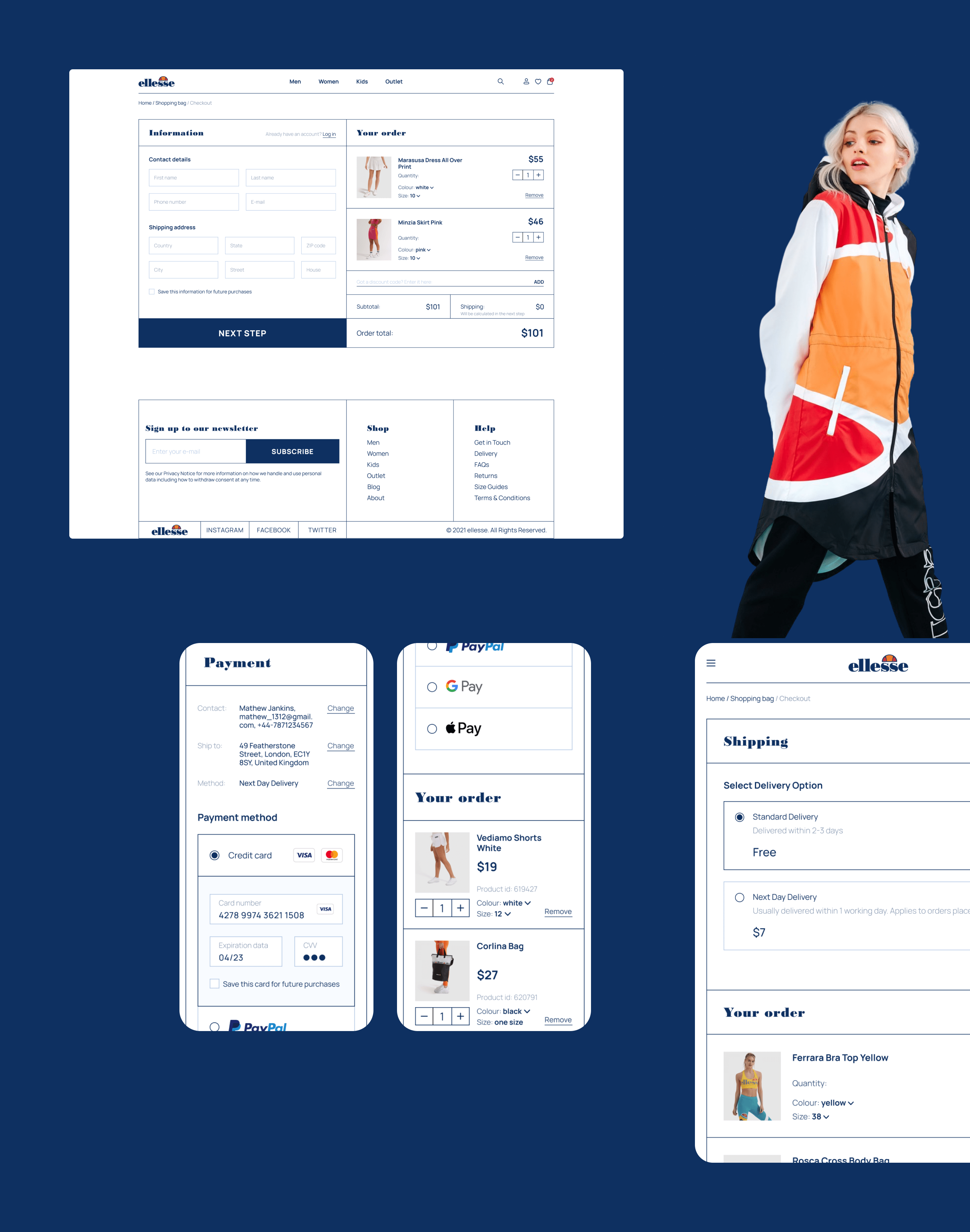 ellesse / e-commerce redesign concept — Изображение №8 — Интерфейсы, Графика на Dprofile