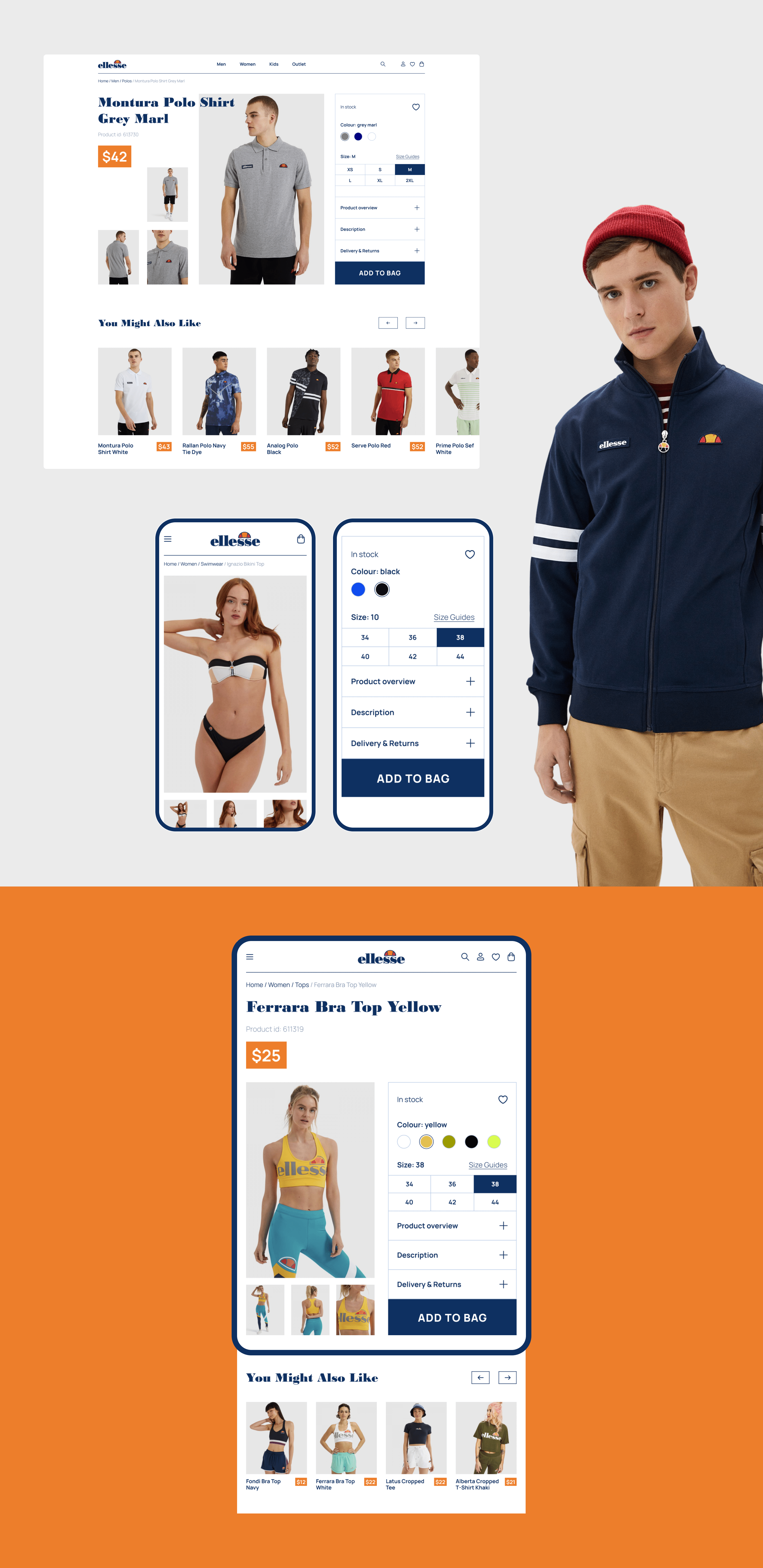 ellesse / e-commerce redesign concept — Изображение №6 — Интерфейсы, Графика на Dprofile