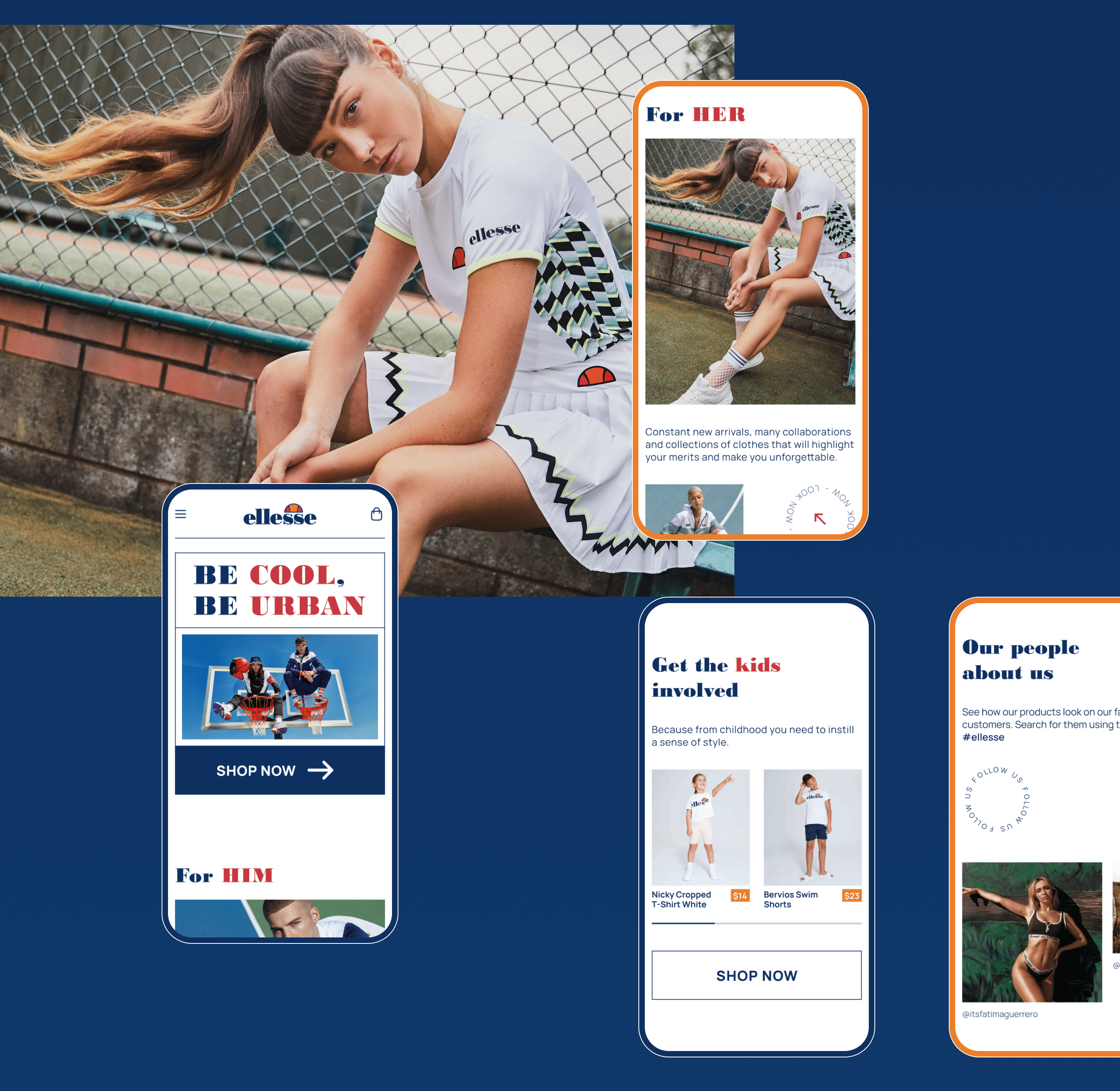 ellesse / e-commerce redesign concept — Изображение №3 — Интерфейсы, Графика на Dprofile