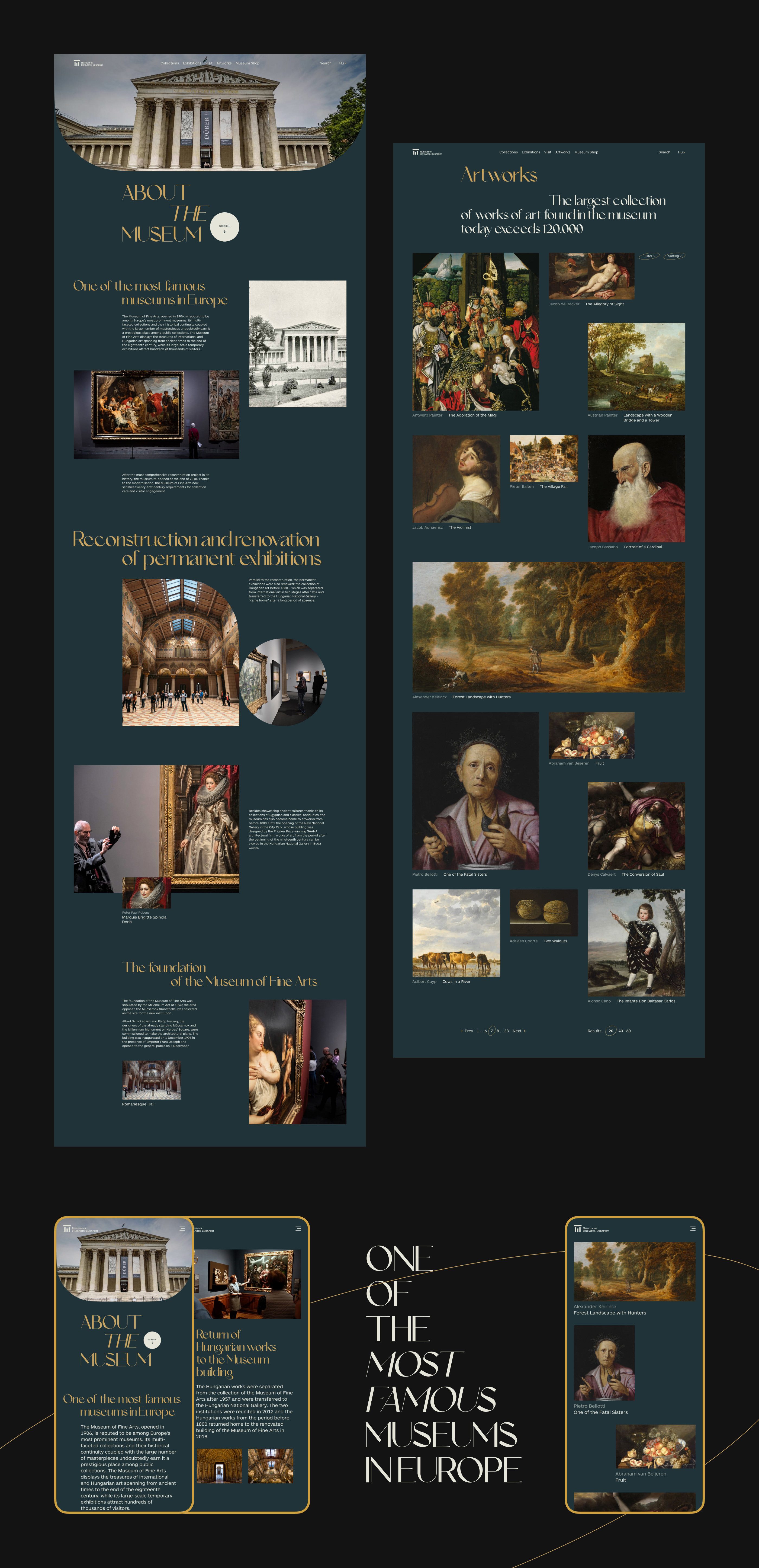 The Museum of Fine Arts Redesign concept — Изображение №8 — Интерфейсы, Графика на Dprofile