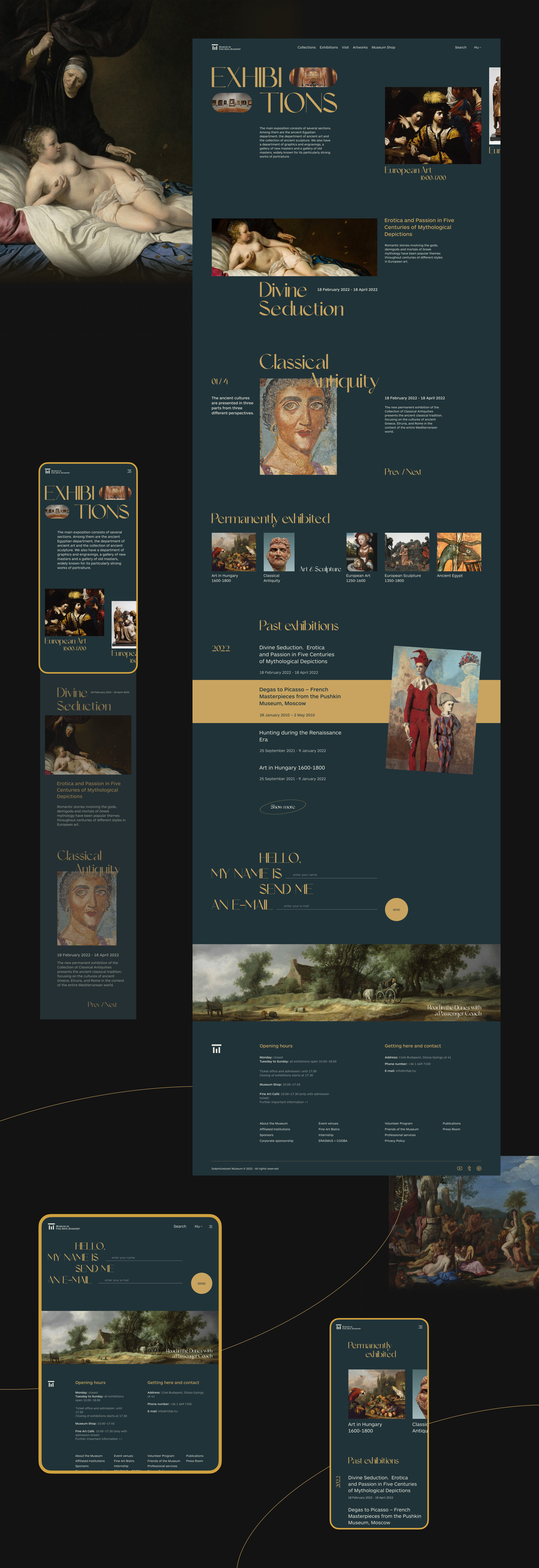 The Museum of Fine Arts Redesign concept — Изображение №4 — Интерфейсы, Графика на Dprofile
