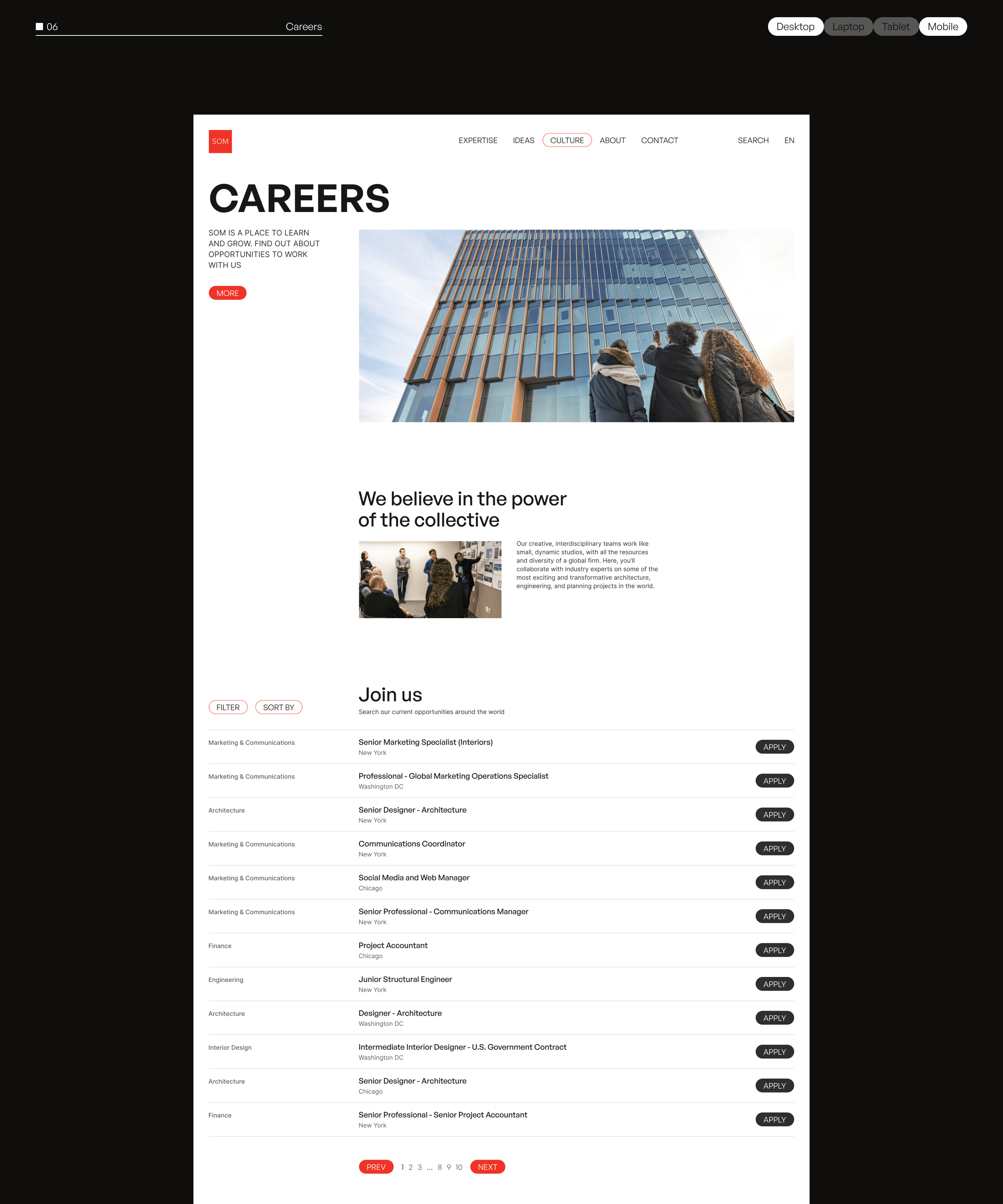 SOM | Corporate website redesign — Изображение №12 — Интерфейсы, Брендинг на Dprofile