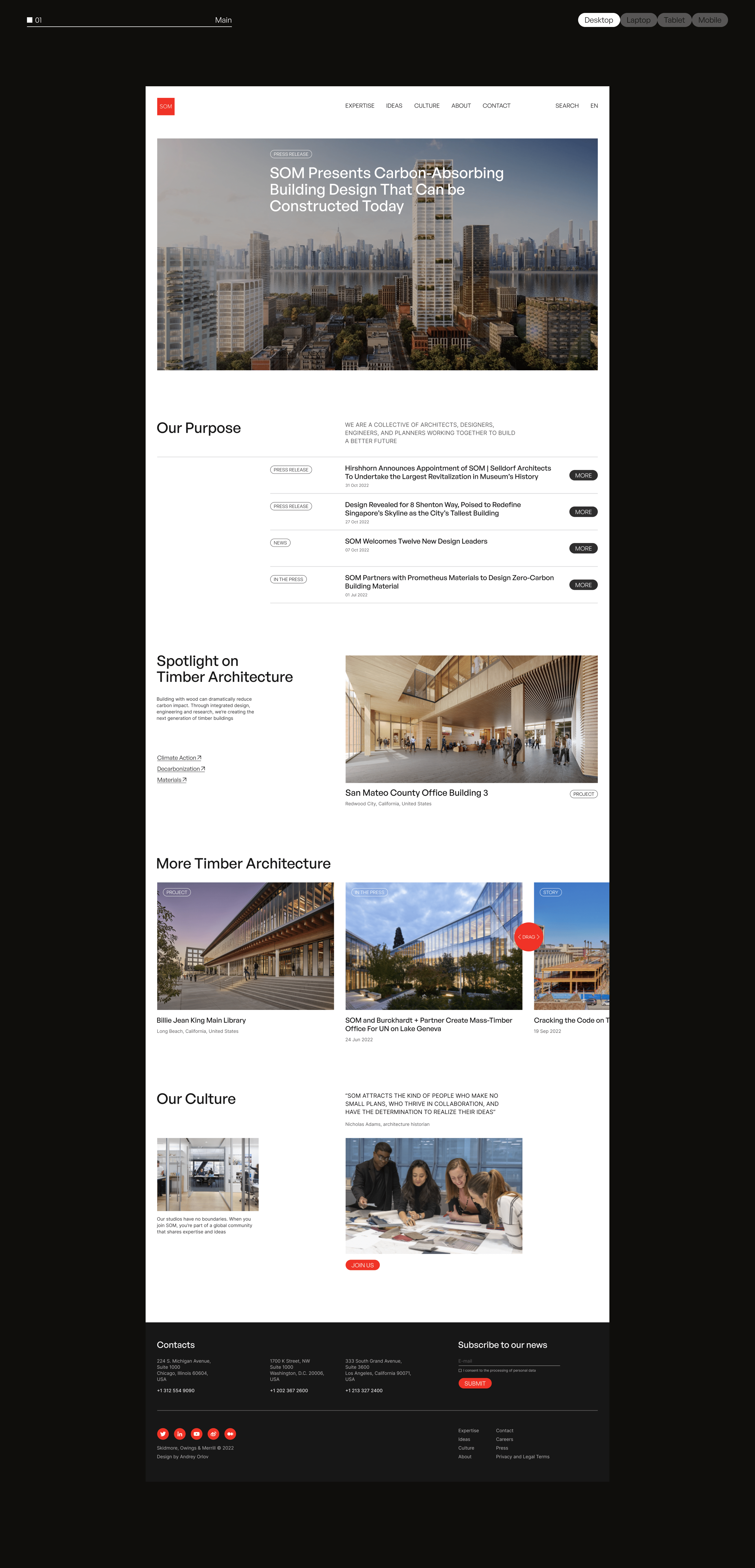 SOM | Corporate website redesign — Изображение №3 — Интерфейсы, Брендинг на Dprofile