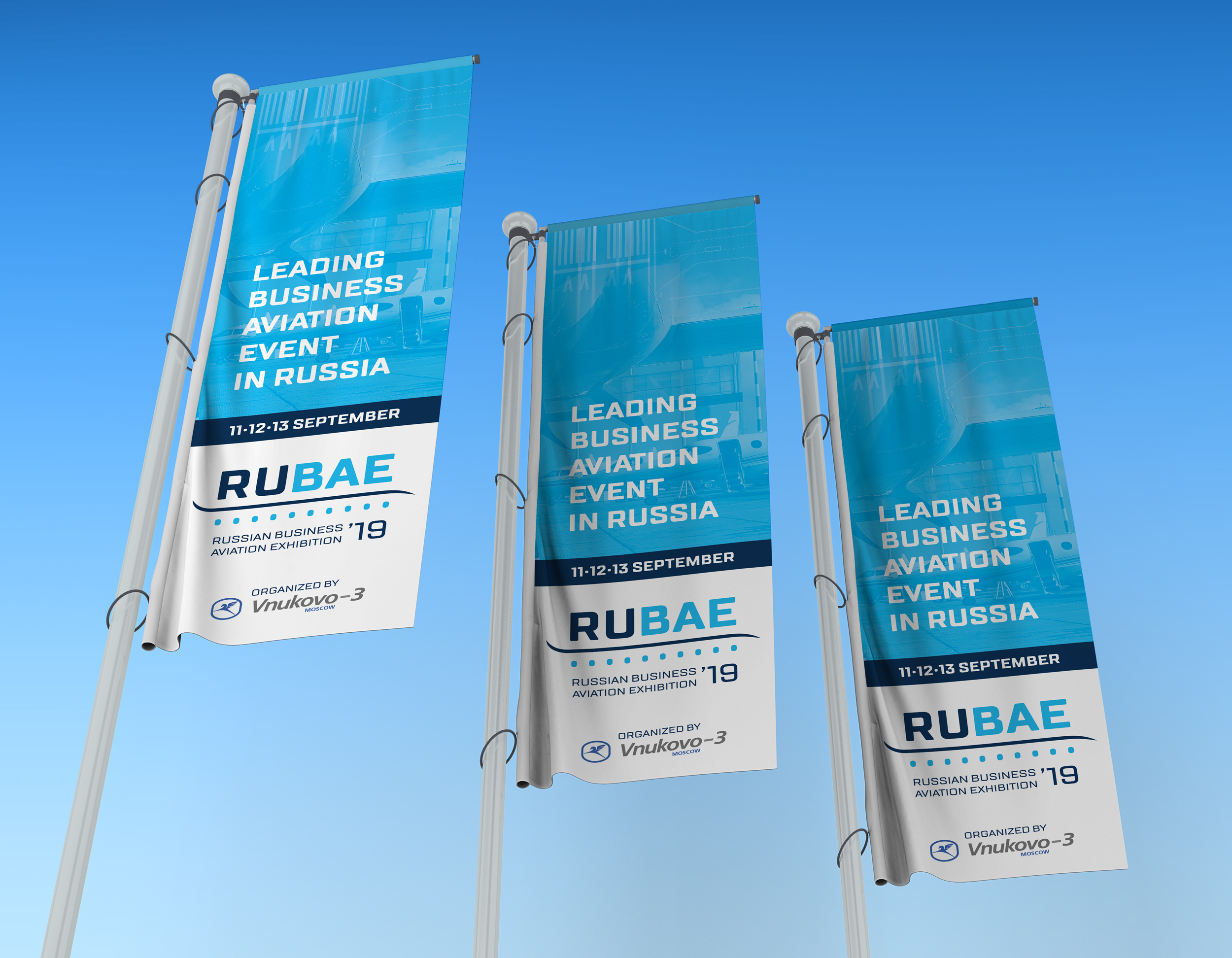 Логотип и фирменный стиль для выставки деловой авиации RUBAE — Изображение №6 — Брендинг, Графика на Dprofile