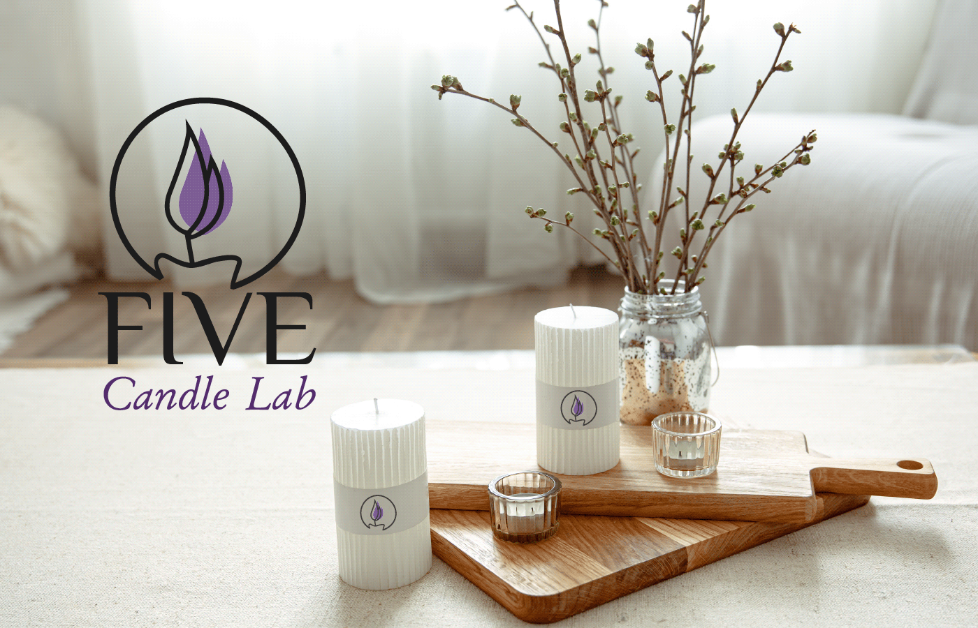 FIVE CANDLE LAB | LOGO | СВЕЧИ | CANDLES — Изображение №1 — Брендинг, Графика на Dprofile