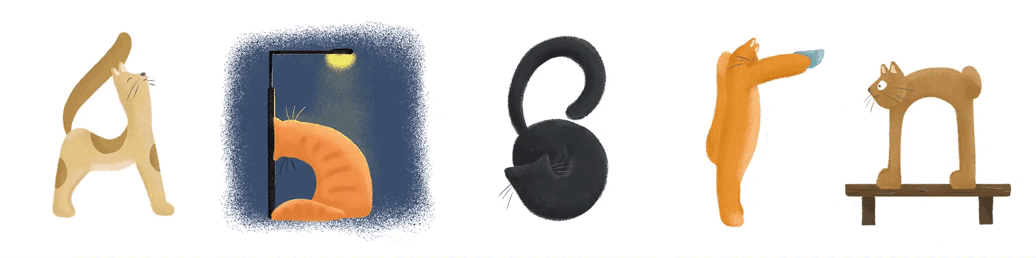 Котоалфавит/котобуквы — Изображение №2 — Иллюстрация, Графика на Dprofile