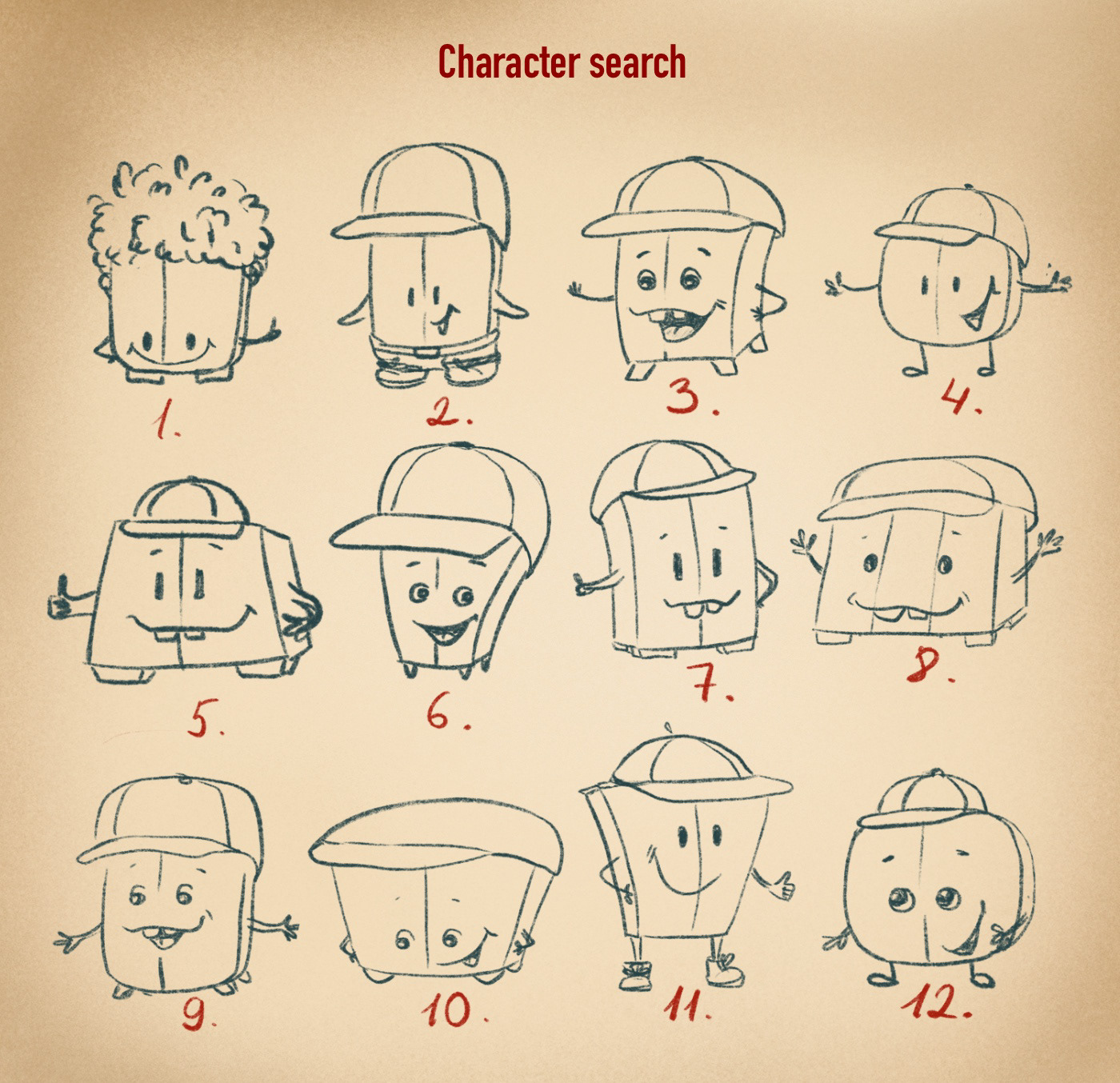 Tolik. Furniture store. Character design — Изображение №2 — Иллюстрация на Dprofile