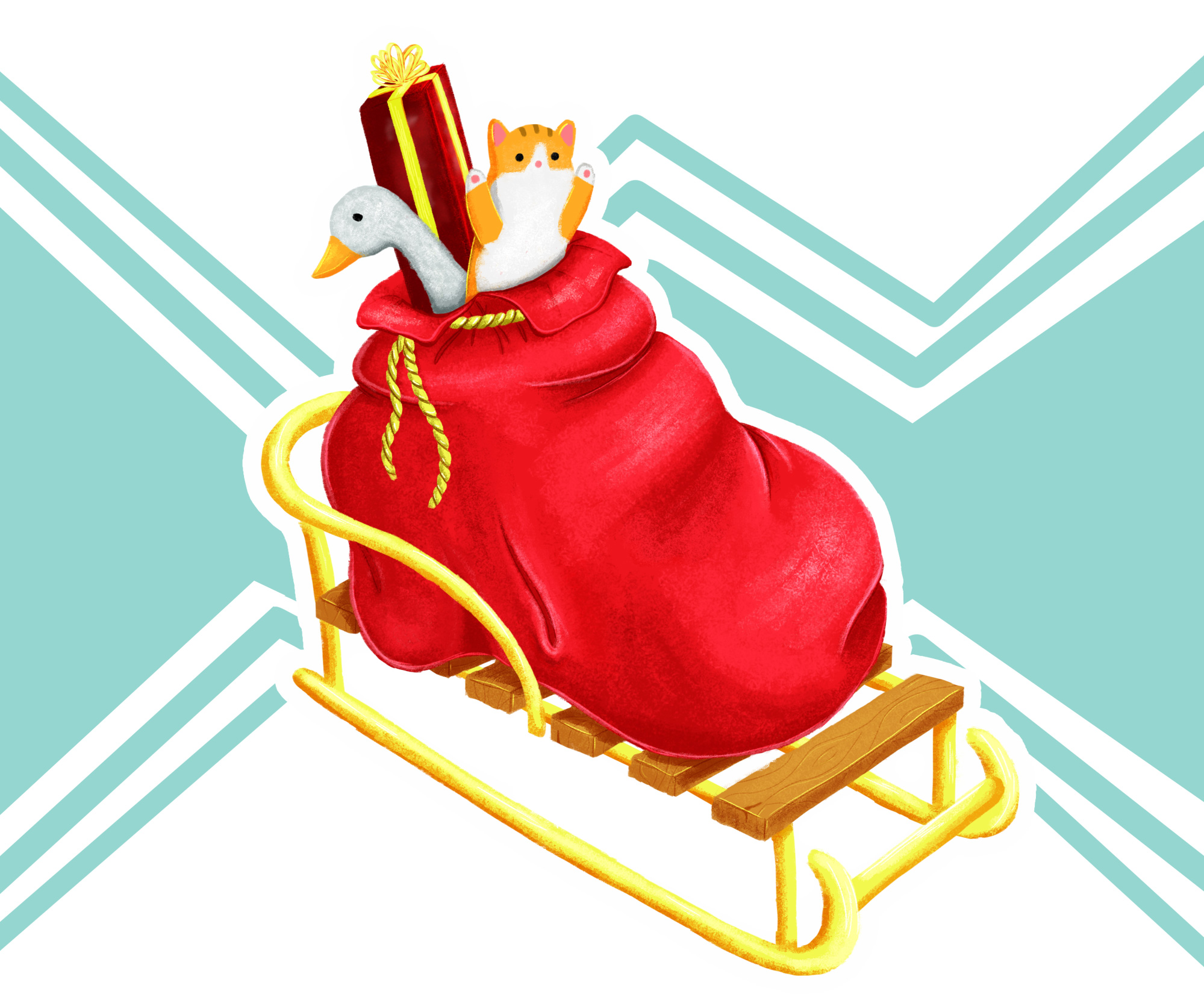 Новогодний стикерпак — Изображение №10 — Иллюстрация, Графика на Dprofile