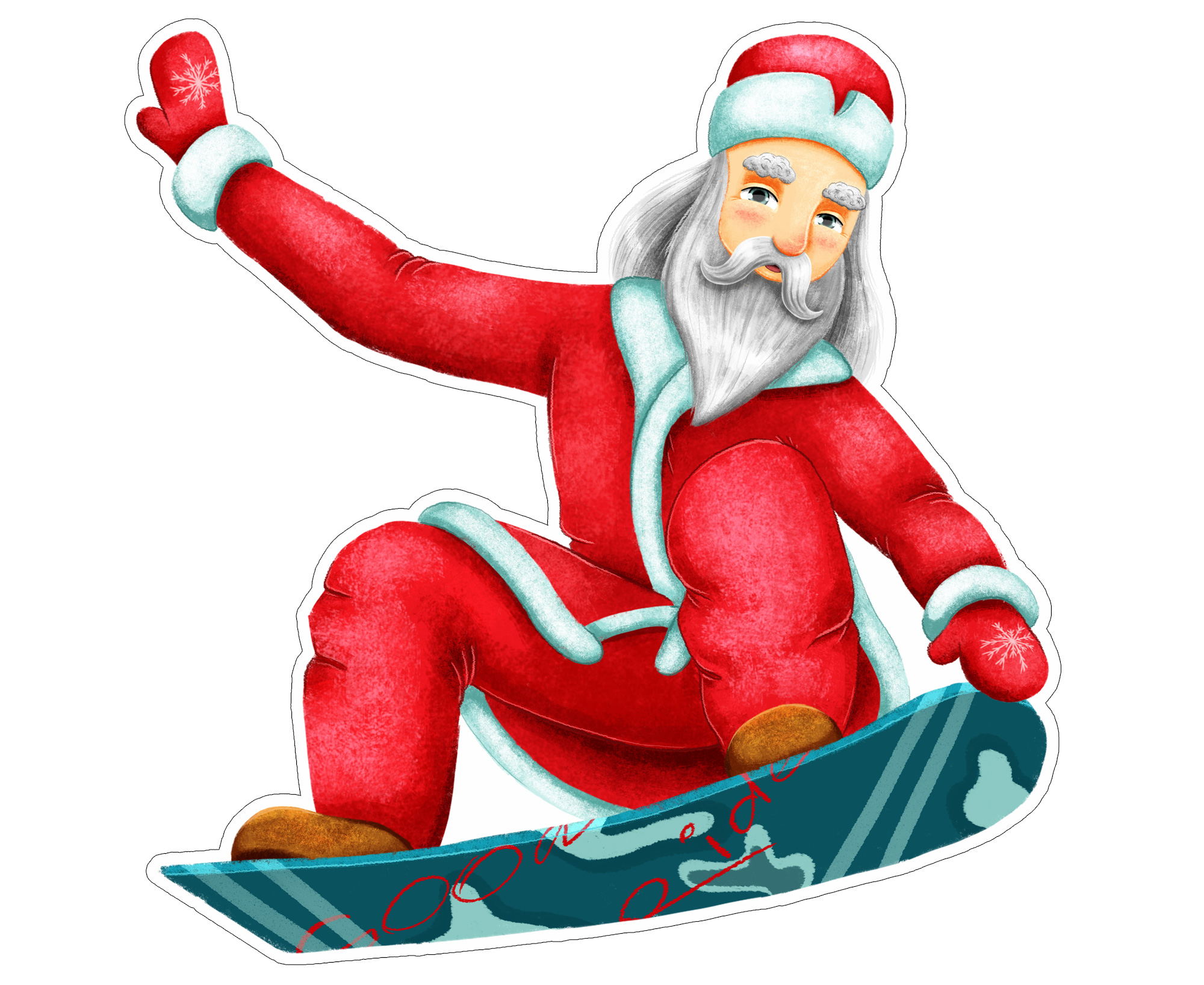 Новогодний стикерпак — Изображение №6 — Иллюстрация, Графика на Dprofile